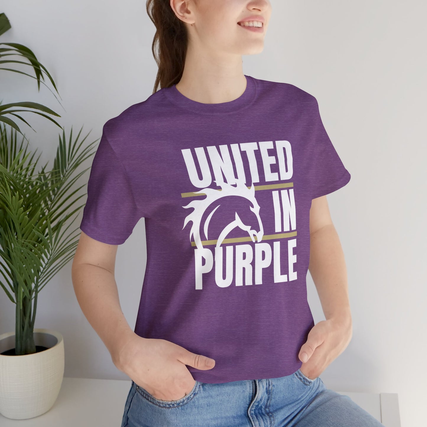 United In Purple Tee - Bella Canvas