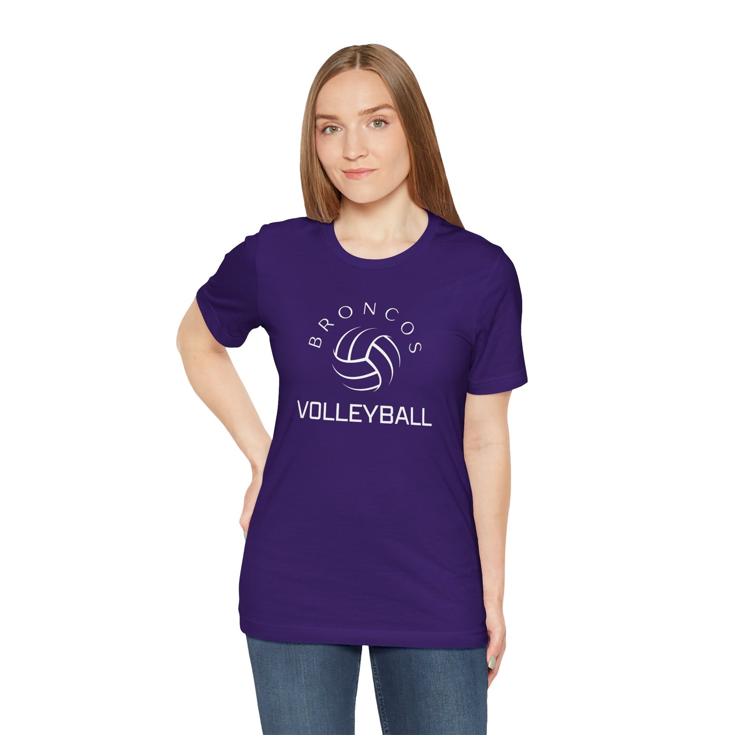 Broncos Volleyball Tee - Bella Canvas