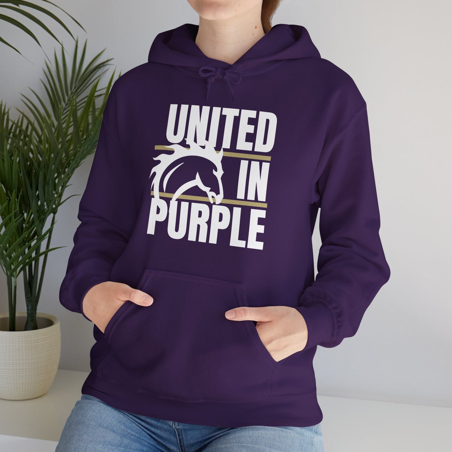 United In Purple Hoodie