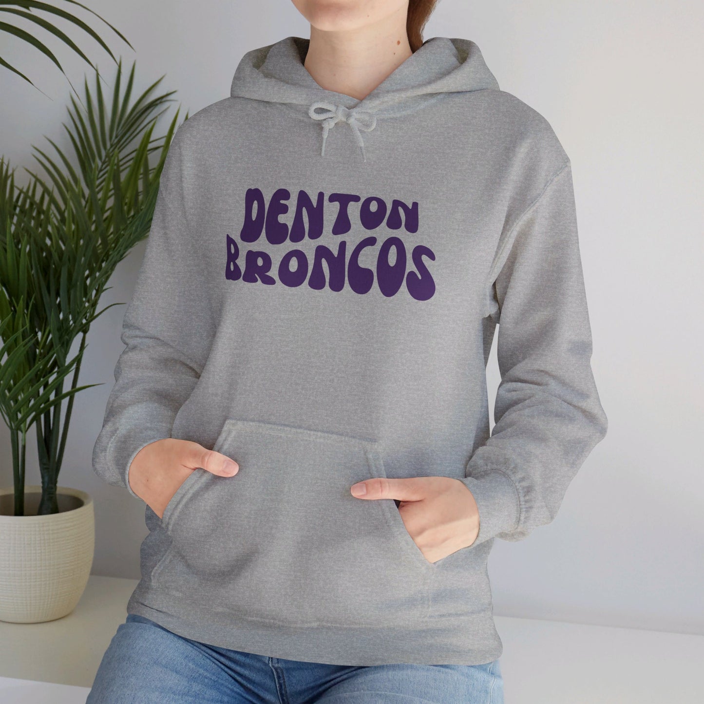Denton Broncos Retro Hoodie