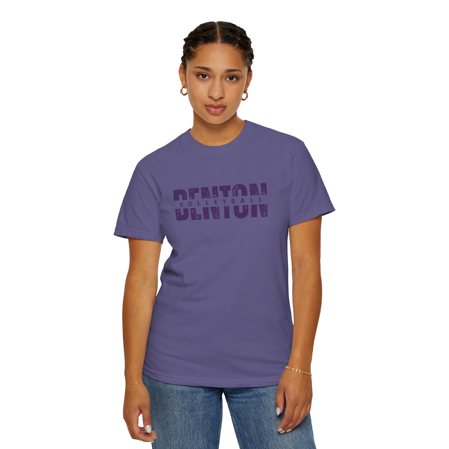Denton Volleyball Tee - Comfort Colors