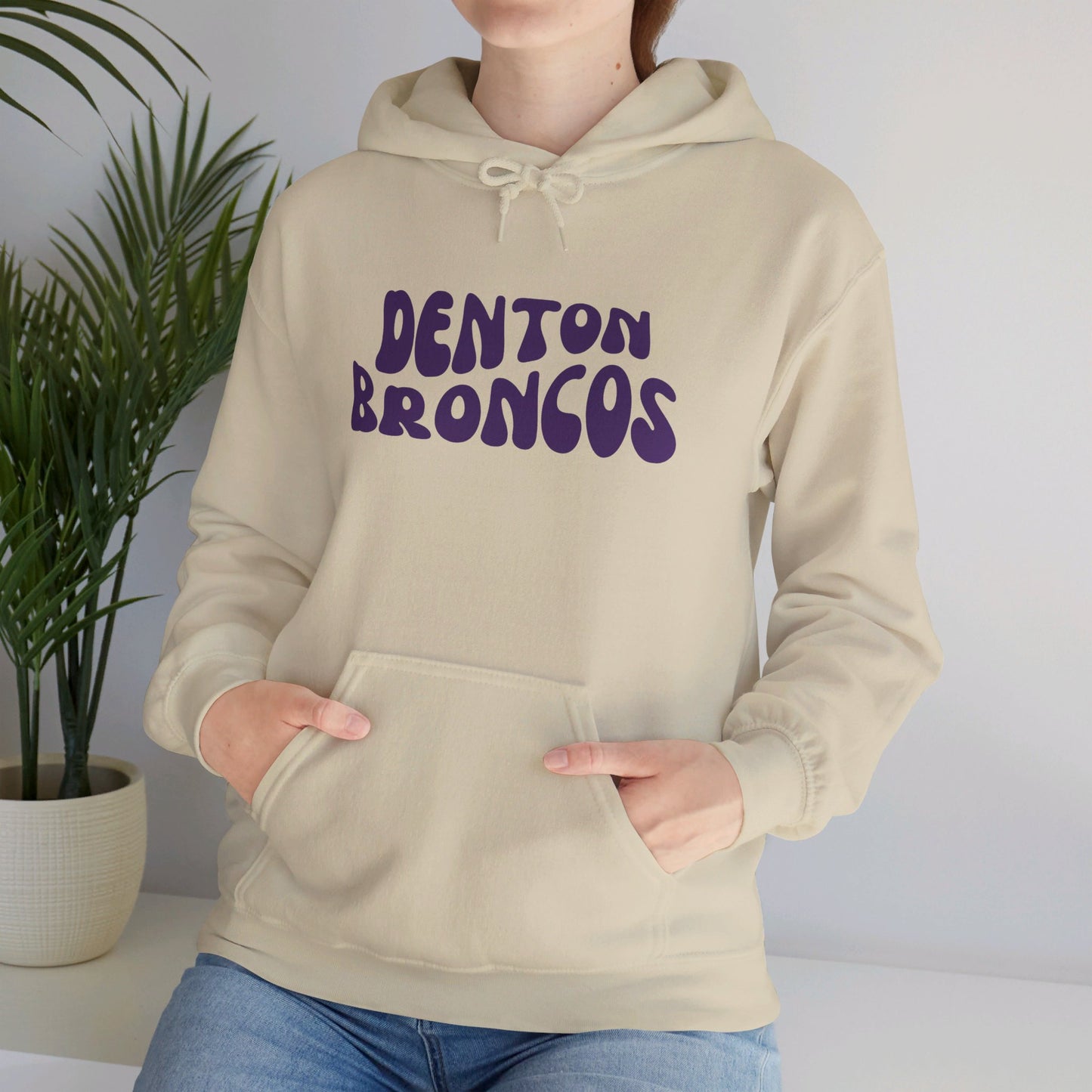 Denton Broncos Retro Hoodie