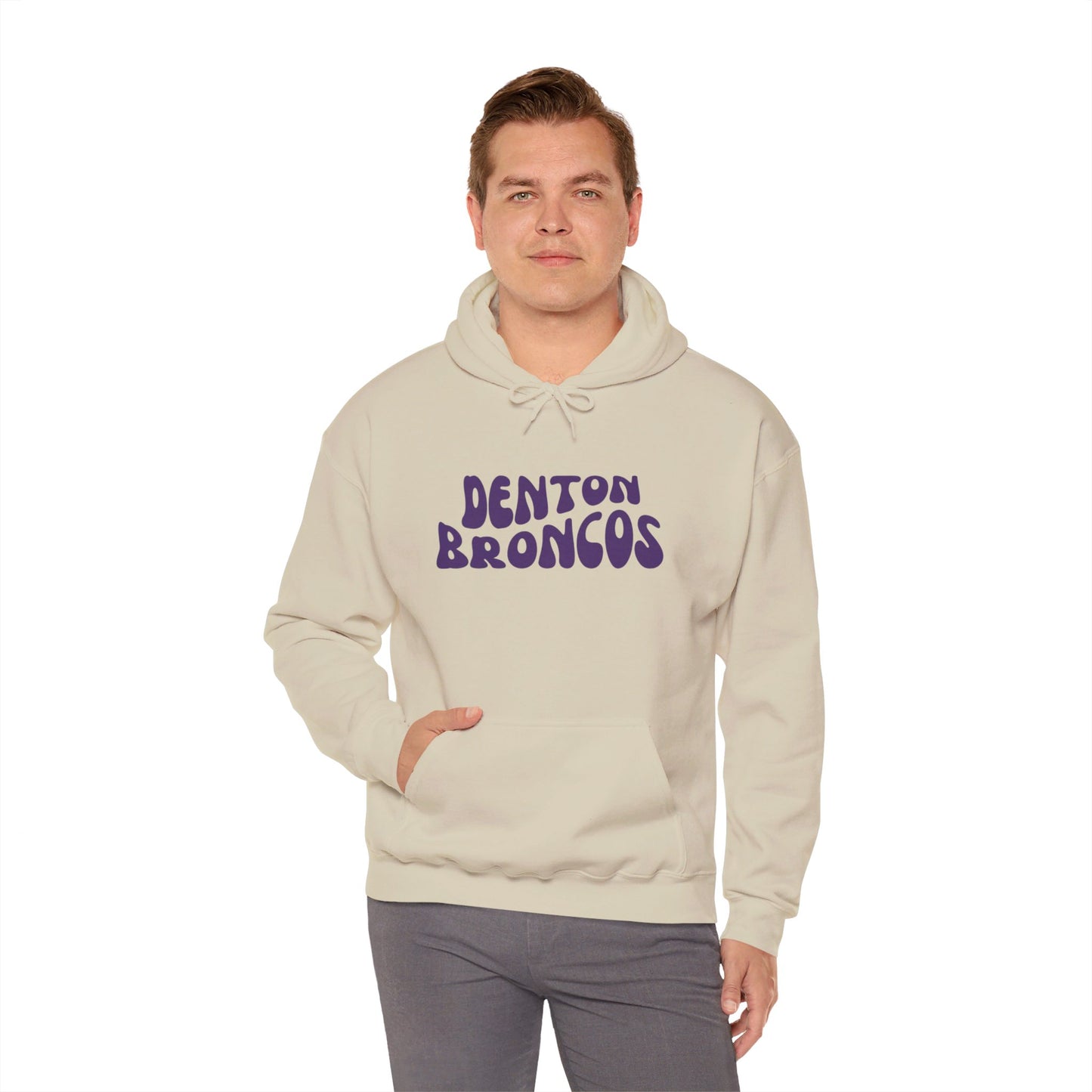 Denton Broncos Retro Hoodie