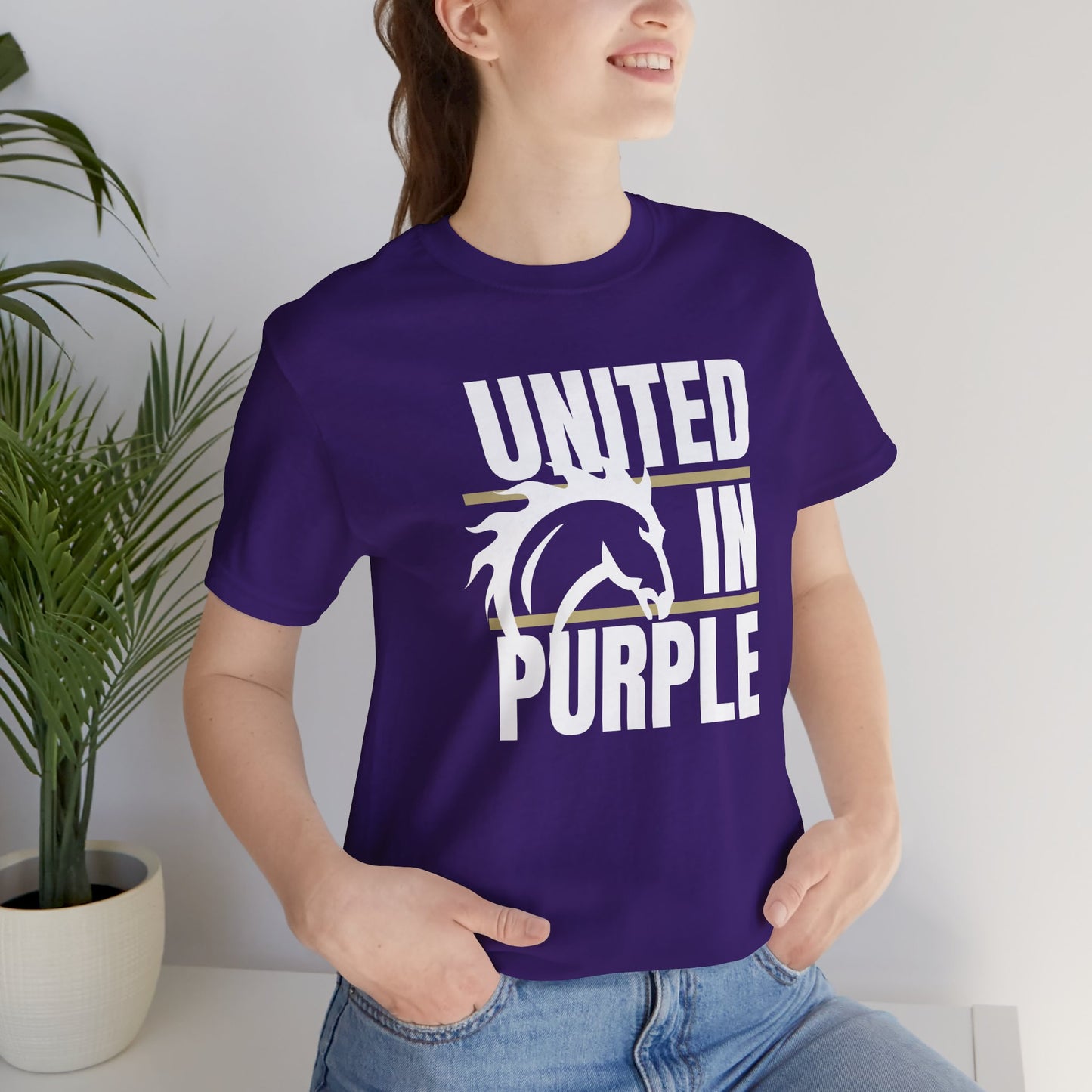 United In Purple Tee - Bella Canvas