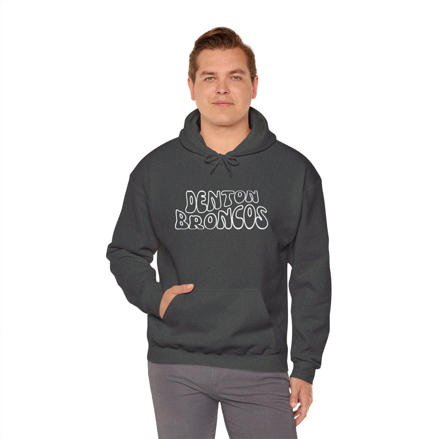Denton Broncos Retro Hoodie