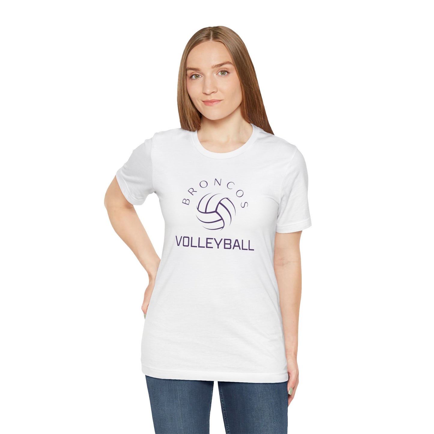 Broncos Volleyball Tee - Bella Canvas