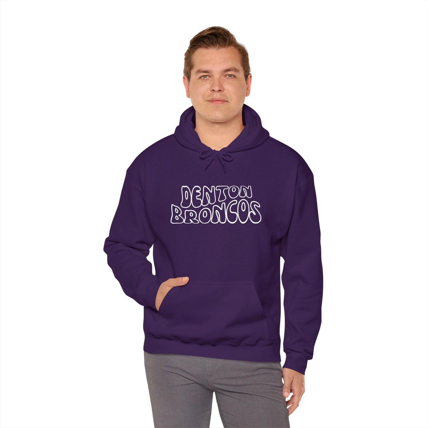 Denton Broncos Retro Hoodie