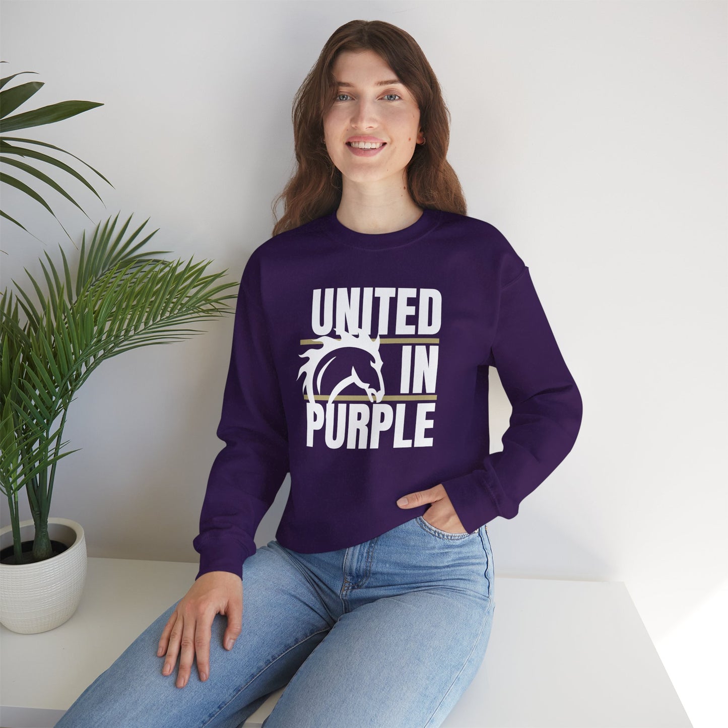 United in Purple Sweatshirt