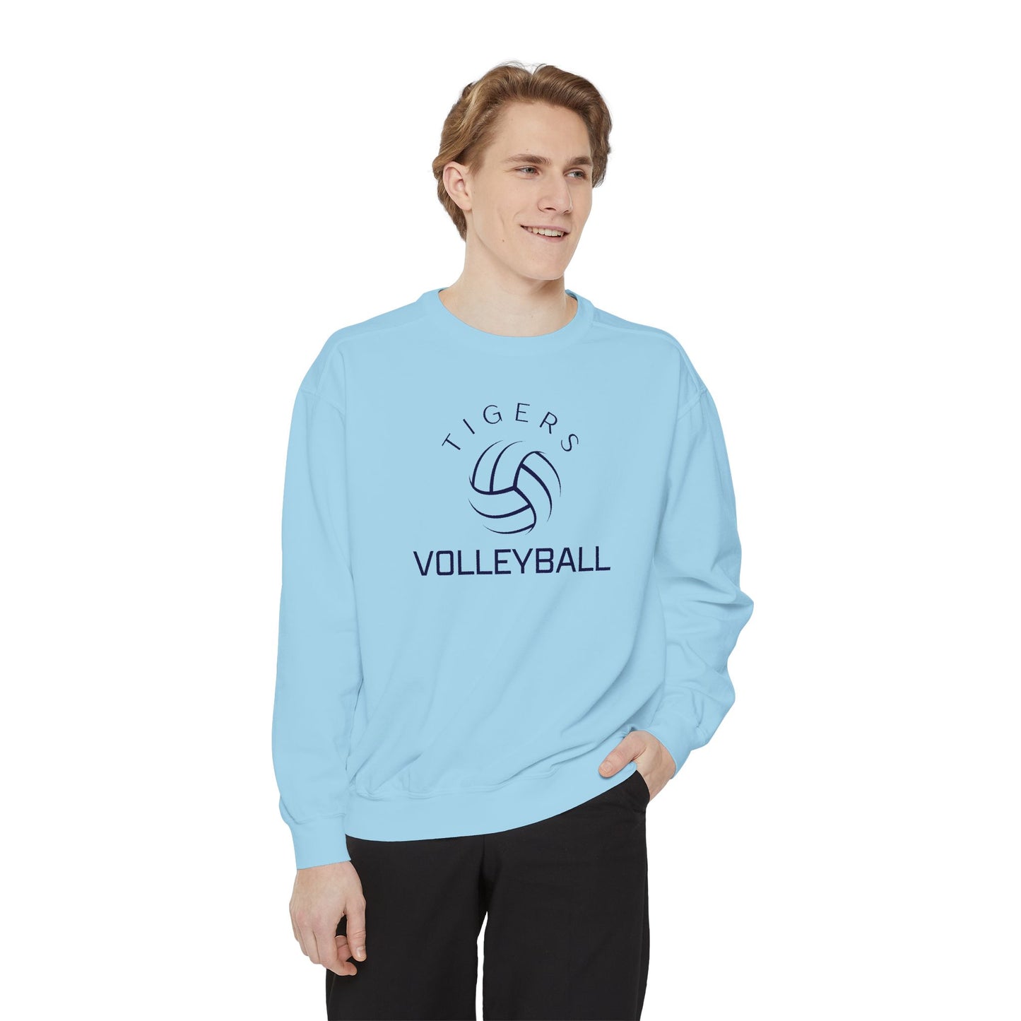 Premium Tigers Volleyball Sweatshirt - Comfort Colors