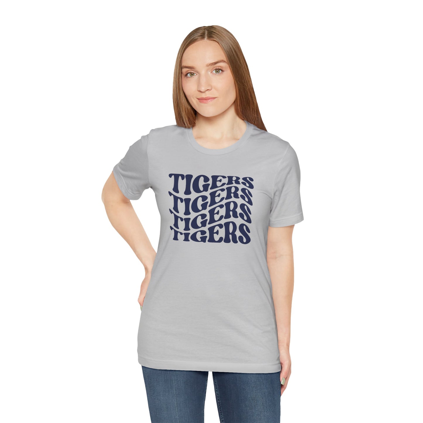 Tigers Wavy Tee - Bella Canvas