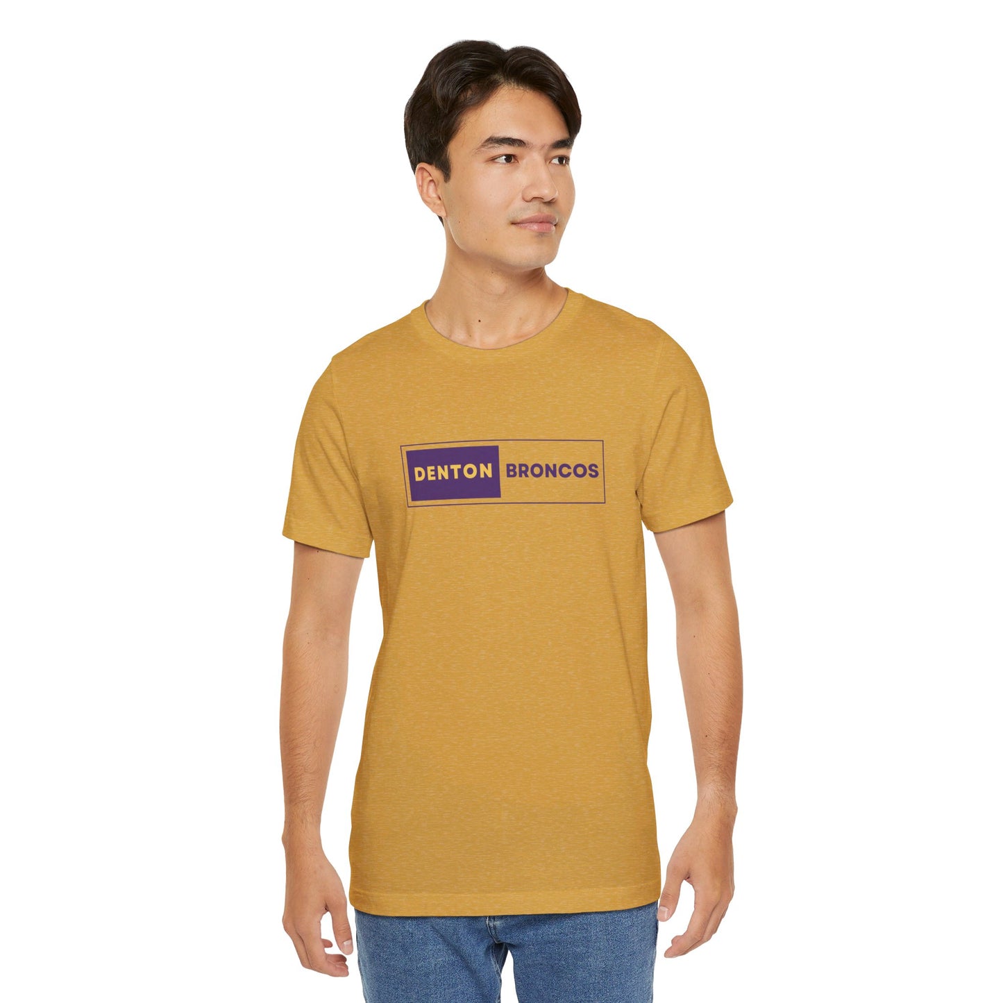 Denton Broncos Block Tee - Bella Canvas