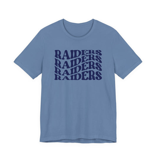 Raiders Wavy Tee - Bella Canvas