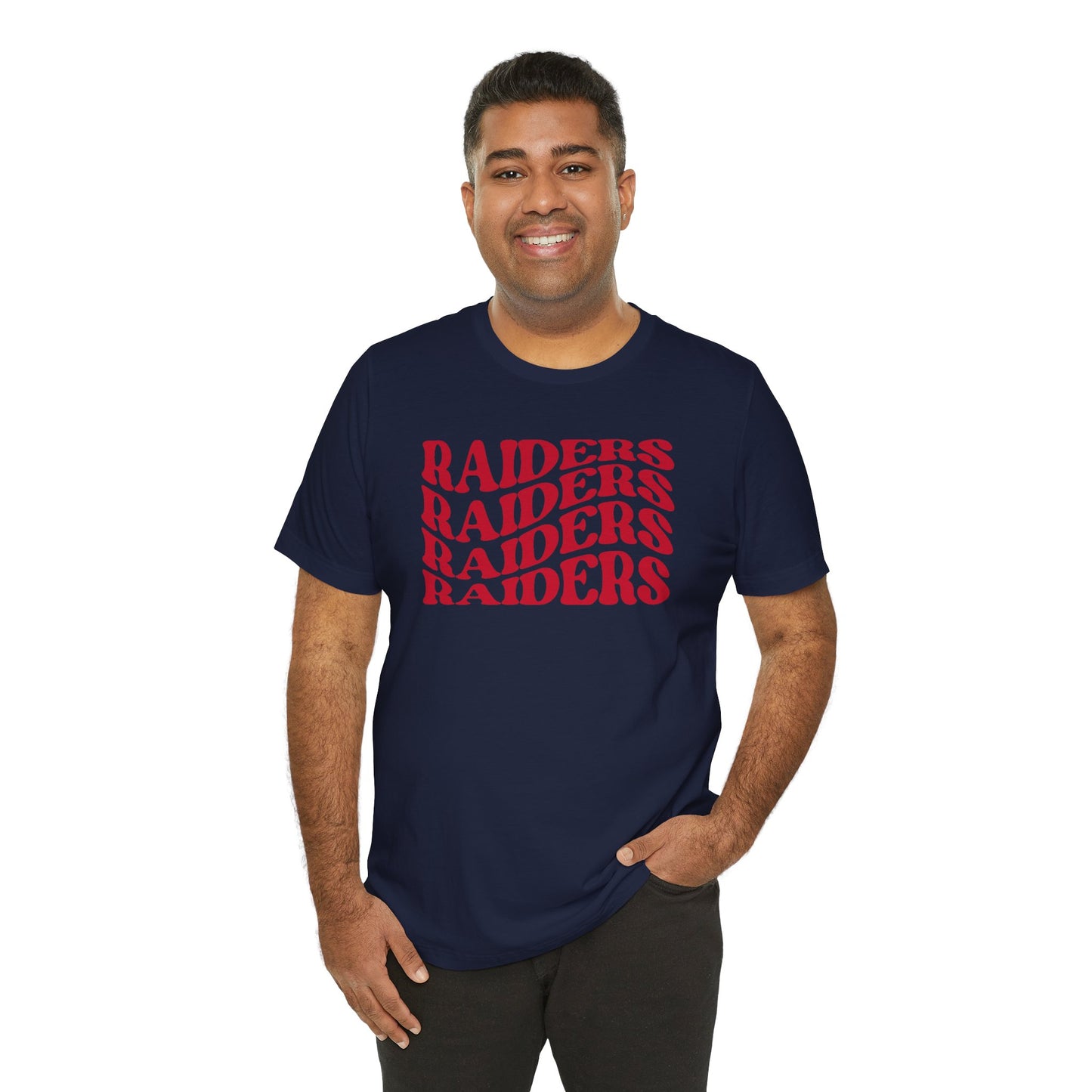 Raiders Wavy Tee - Bella Canvas