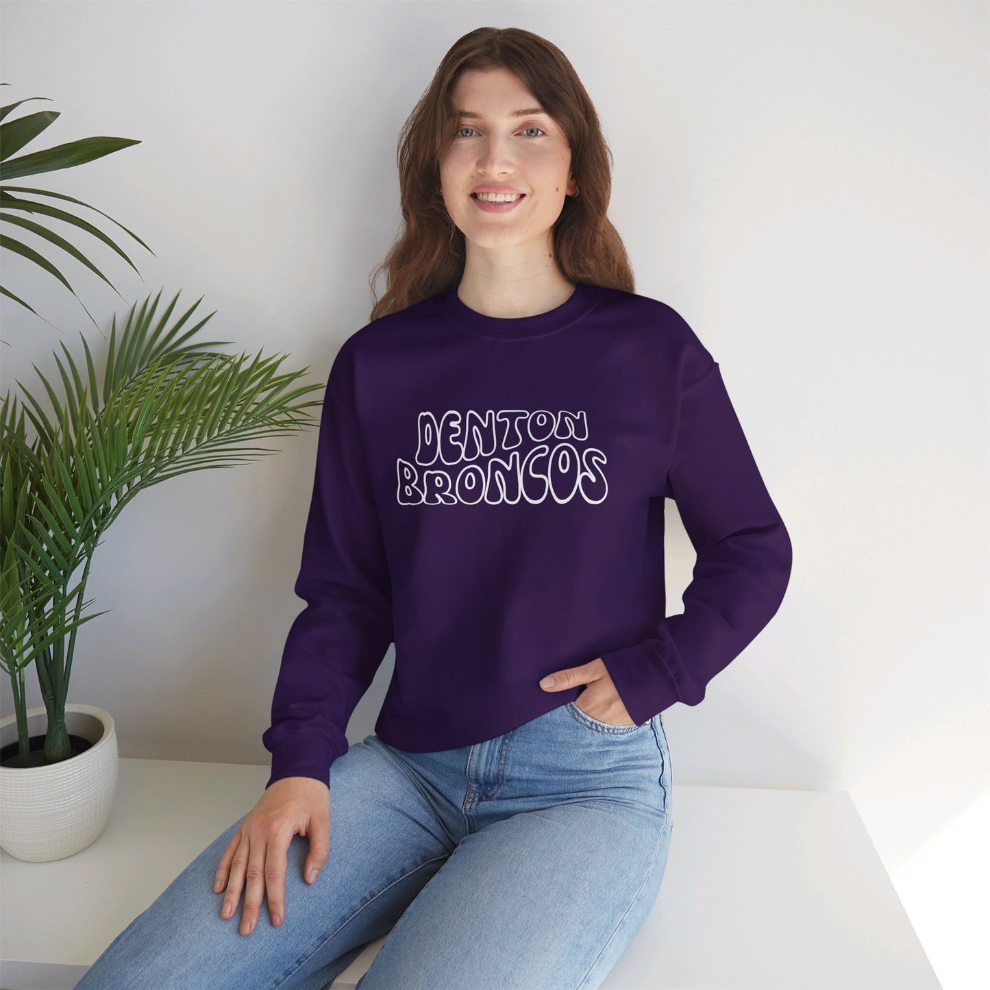 Denton Broncos Retro Sweatshirt