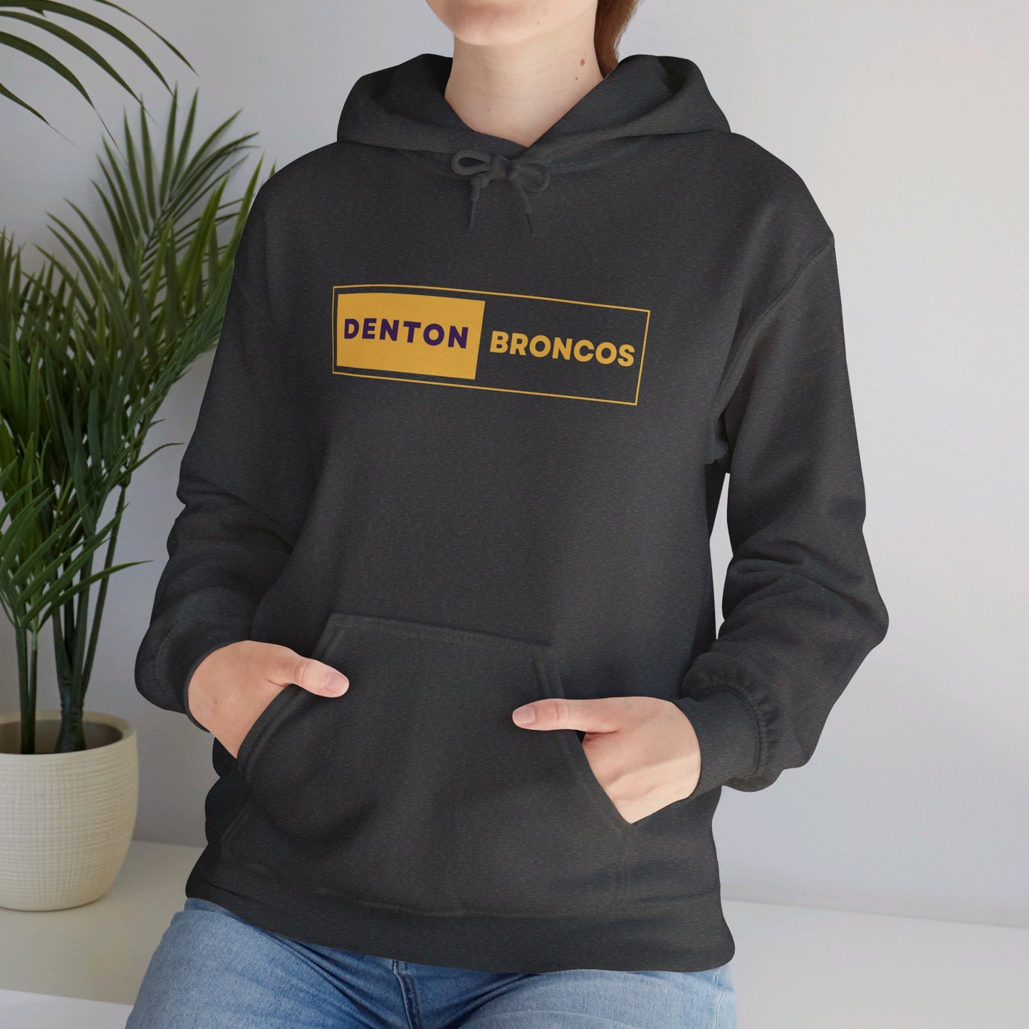 Denton Broncos Block Hoodie