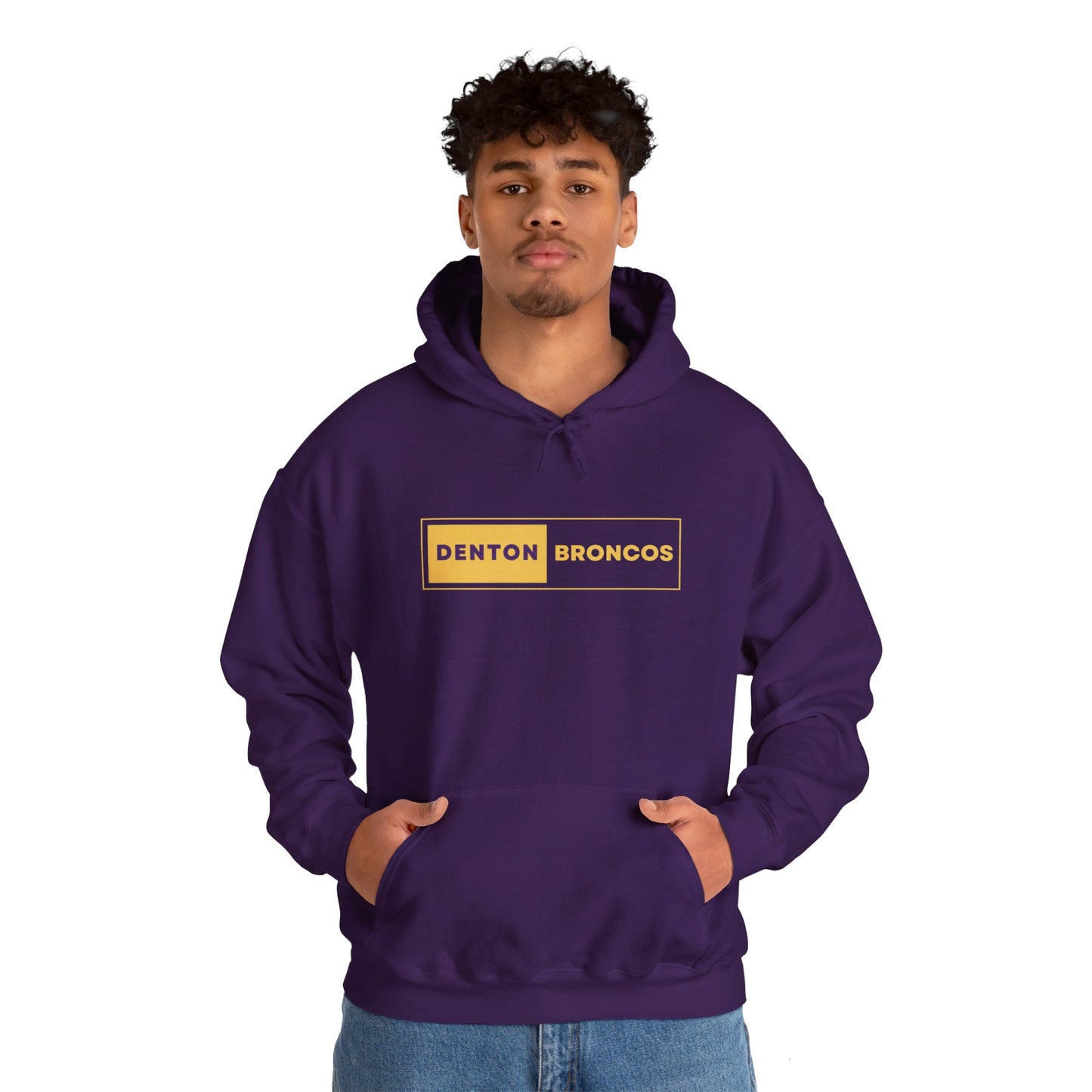 Denton Broncos Block Hoodie