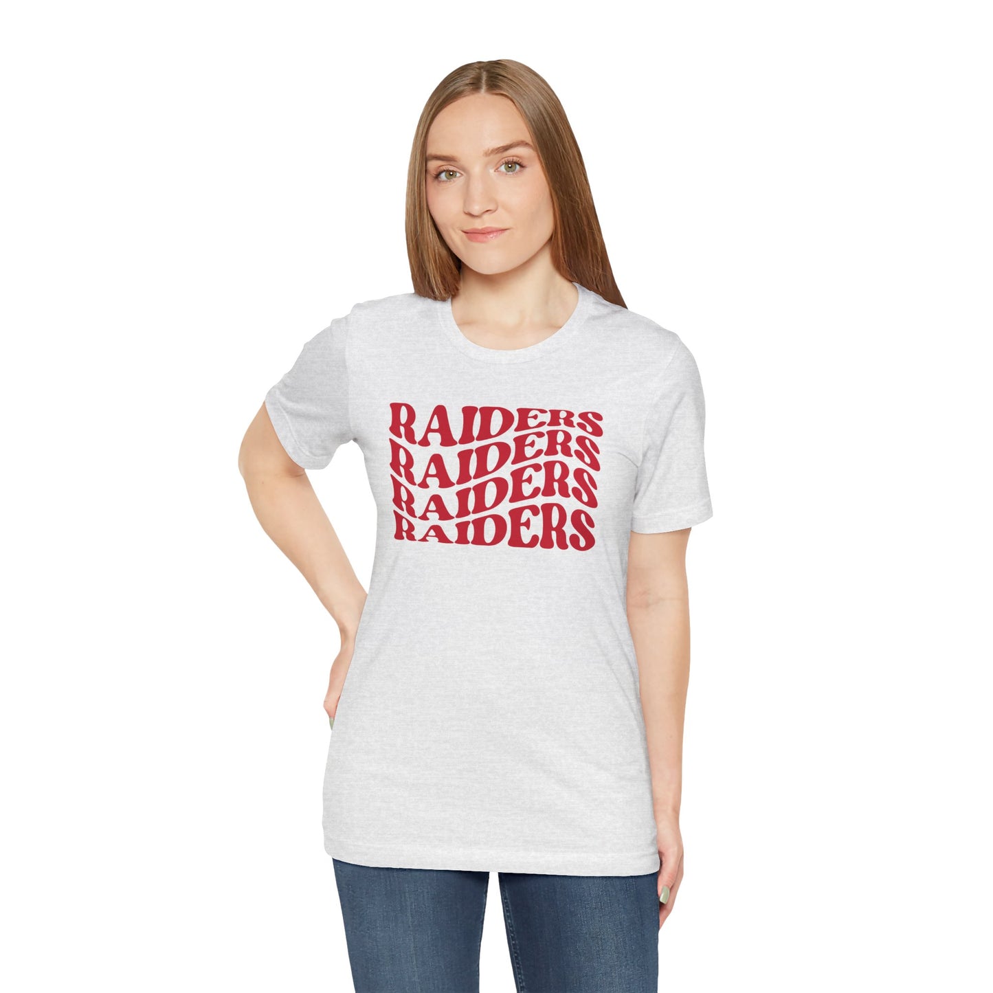 Raiders Wavy Tee - Bella Canvas