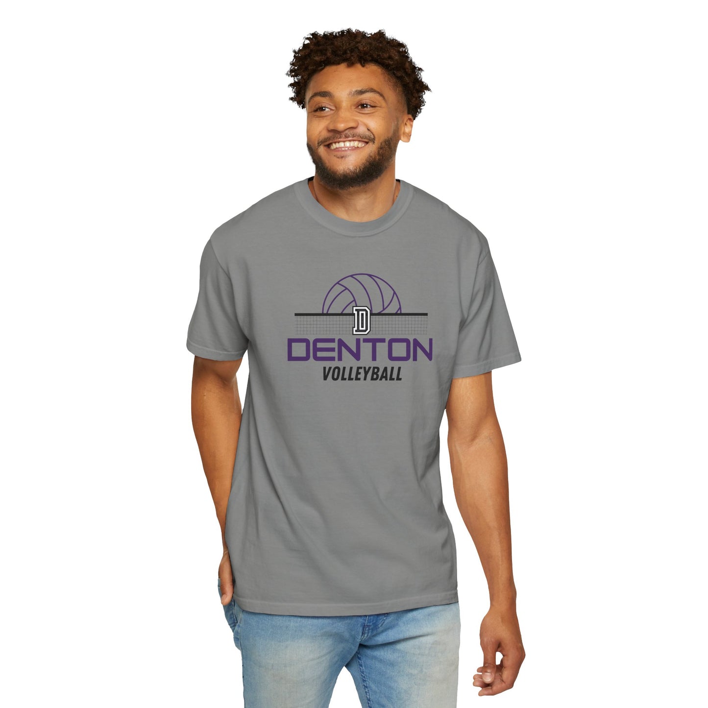 Denton Volleyball Net Tee - Comfort Colors