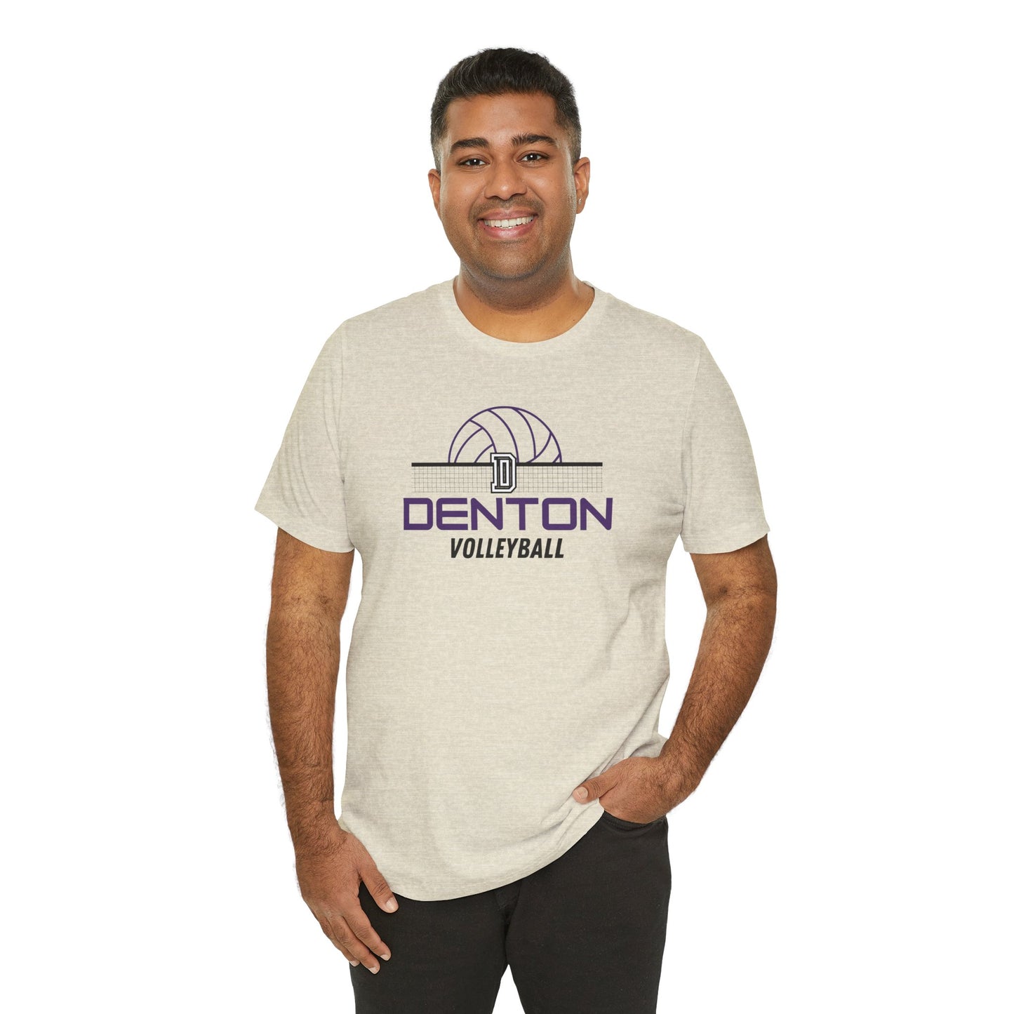 Denton Volleyball Net Tee - Bella Canvas