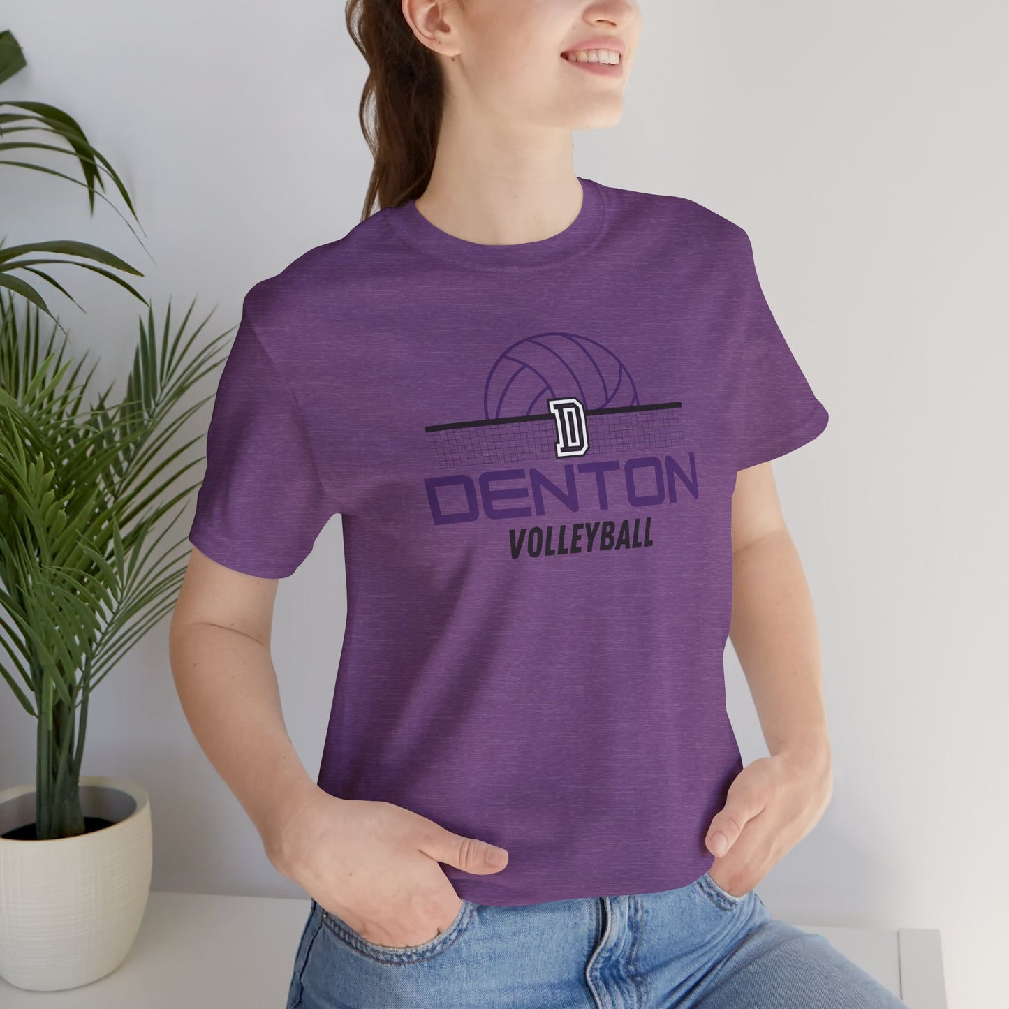 Denton Volleyball Net Tee - Bella Canvas