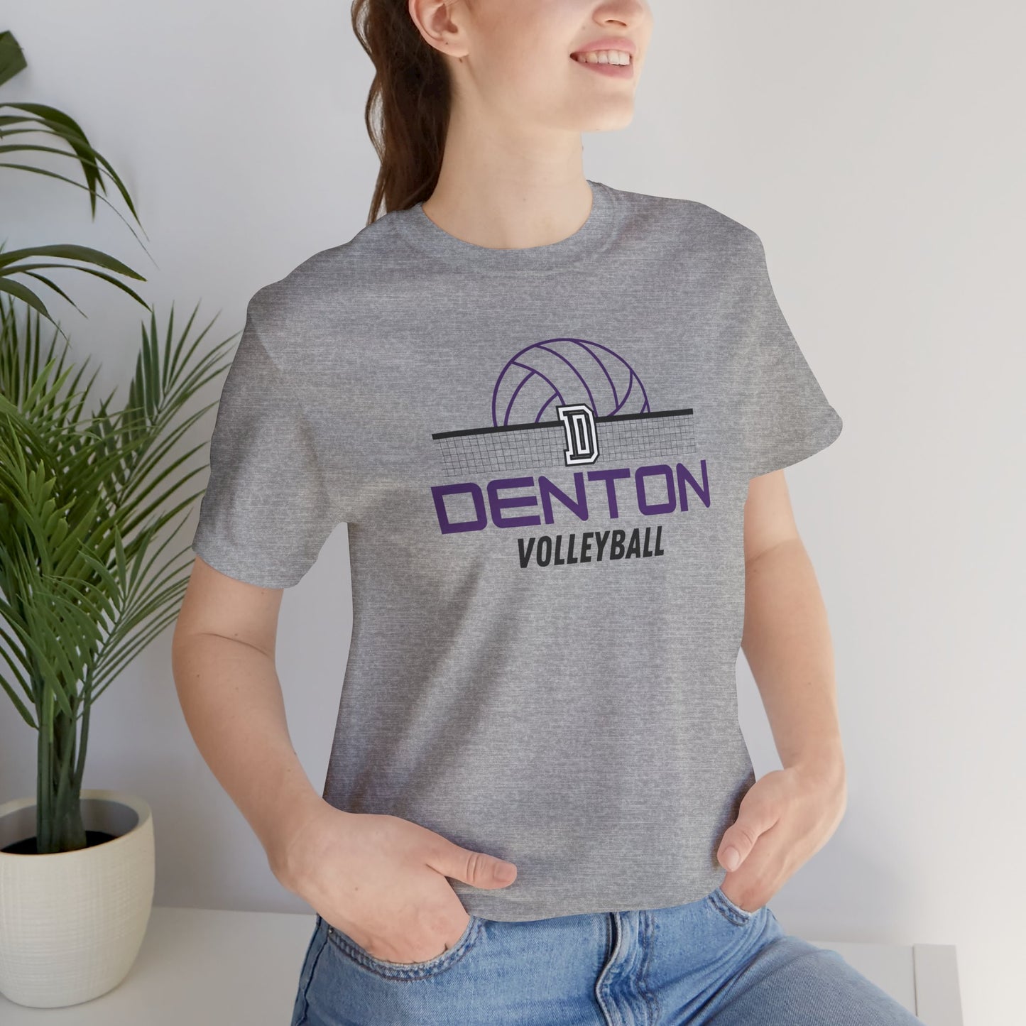 Denton Volleyball Net Tee - Bella Canvas