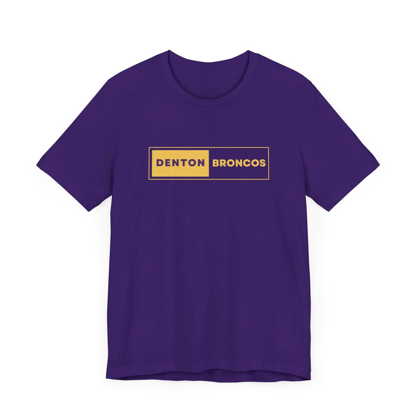 Denton Broncos Block Tee - Bella Canvas