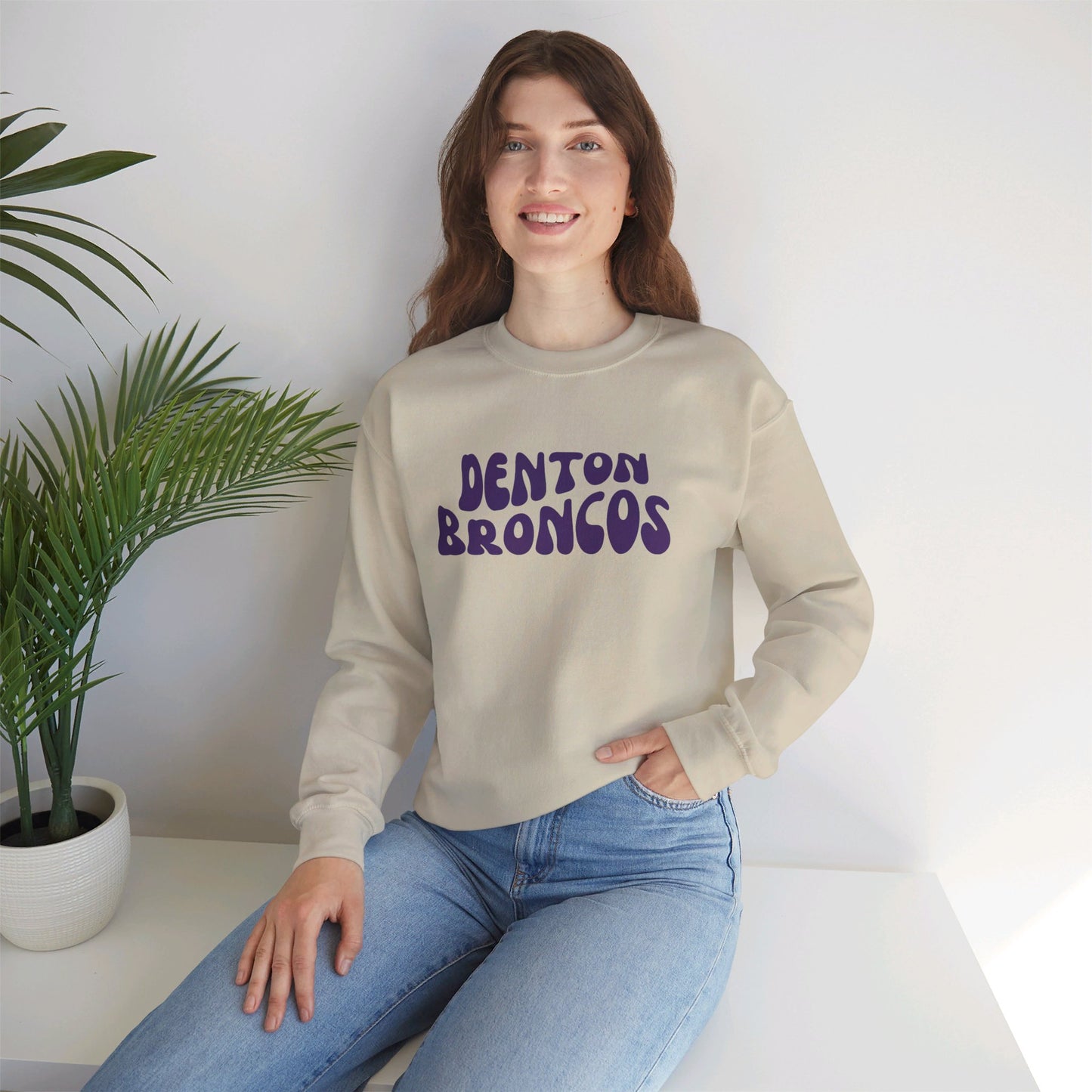 Denton Broncos Retro Sweatshirt