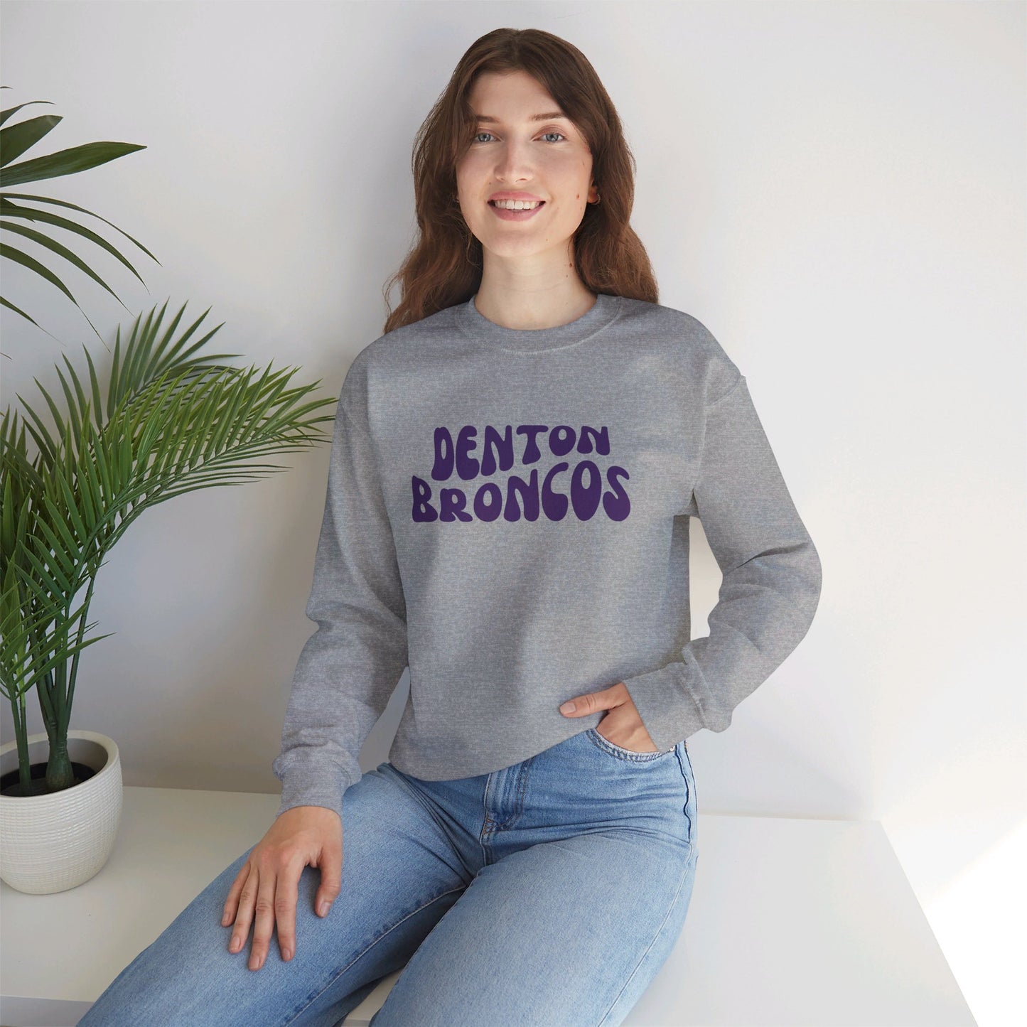 Denton Broncos Retro Sweatshirt