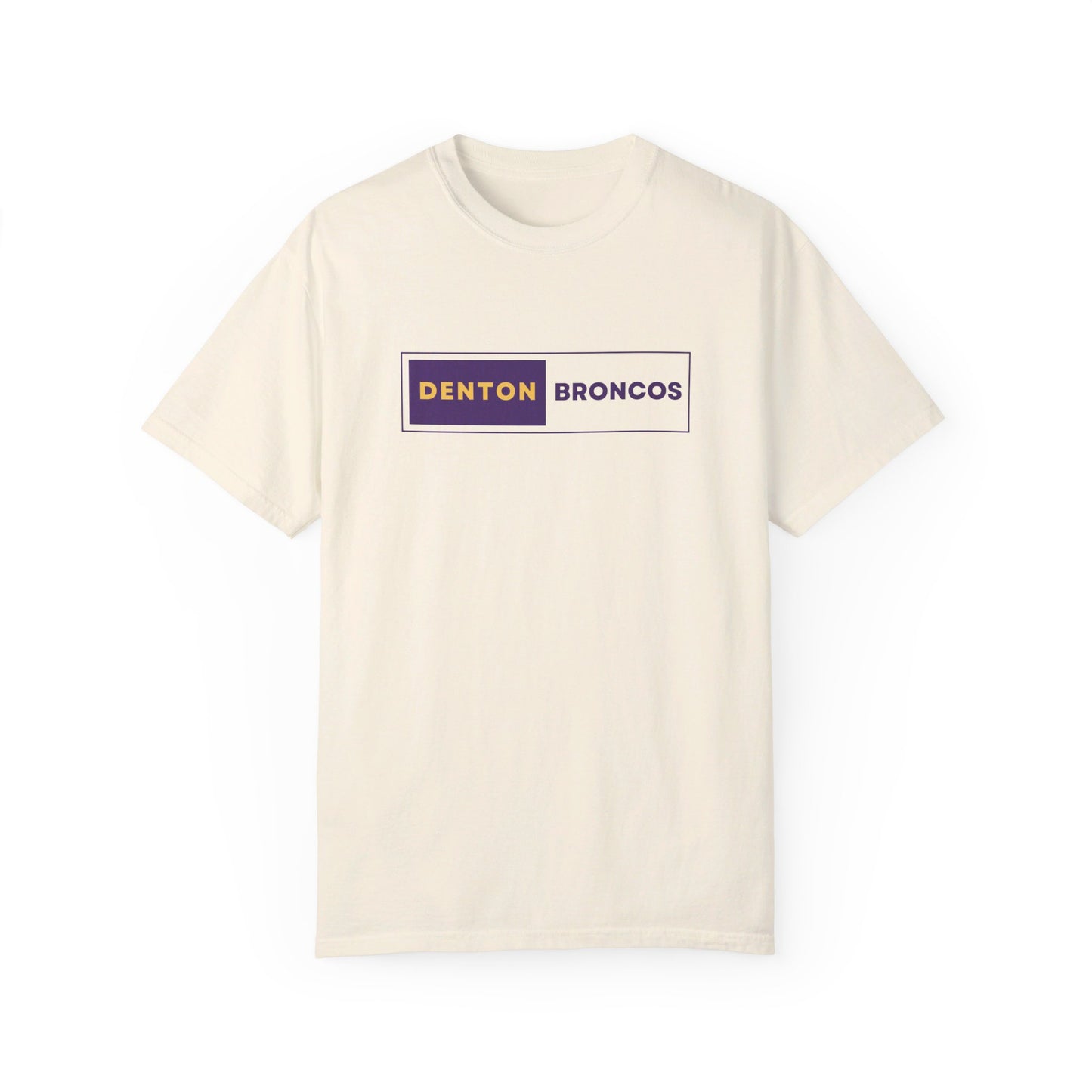 Denton Broncos Block Tee - Comfort Colors