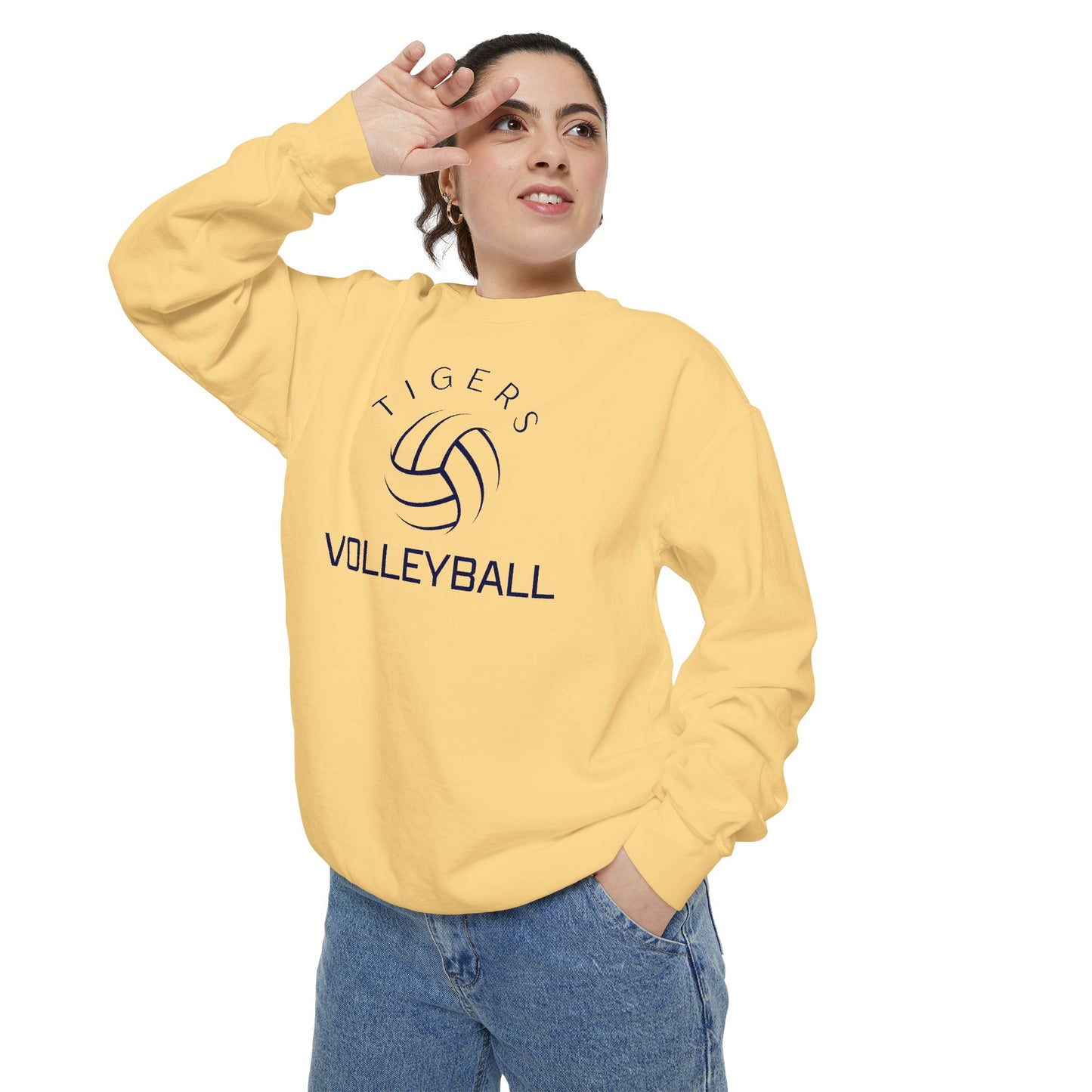 Premium Tigers Volleyball Sweatshirt - Comfort Colors