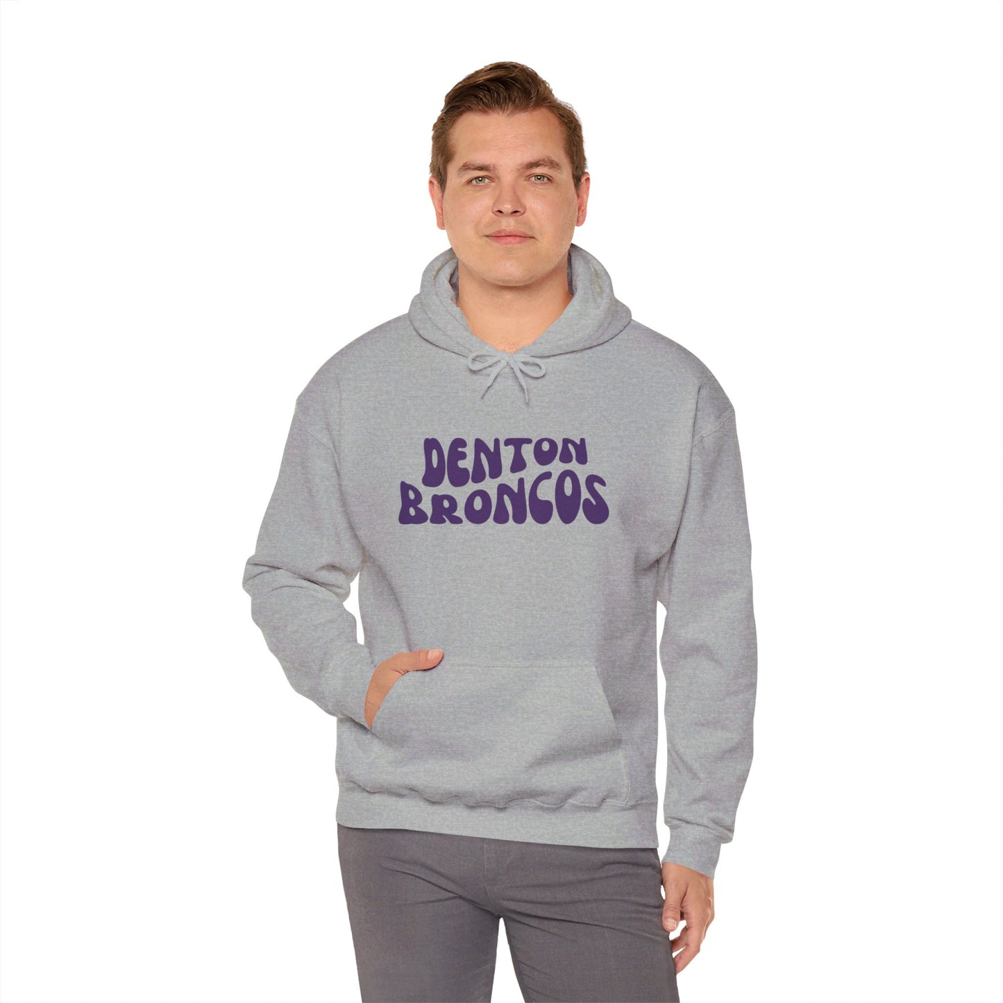Denton Broncos Retro Hoodie