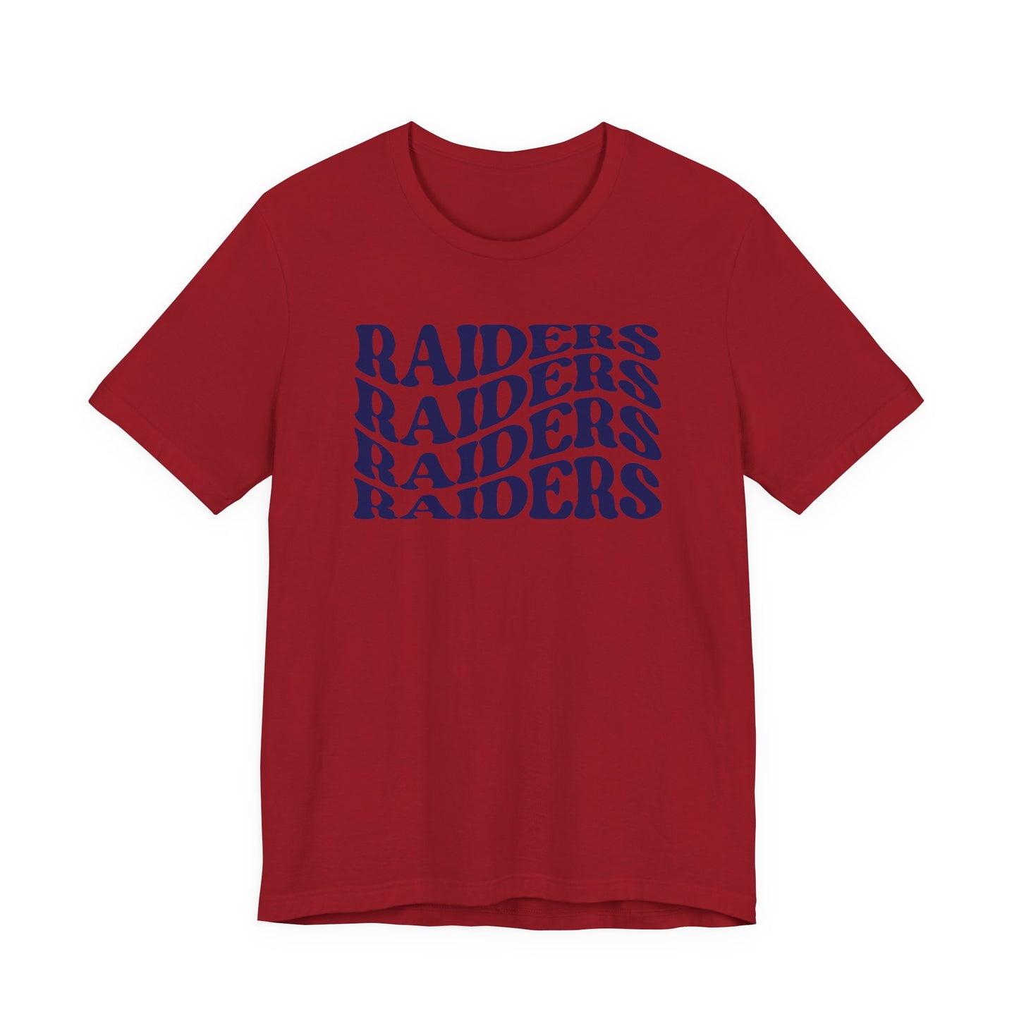 Raiders Wavy Tee - Bella Canvas