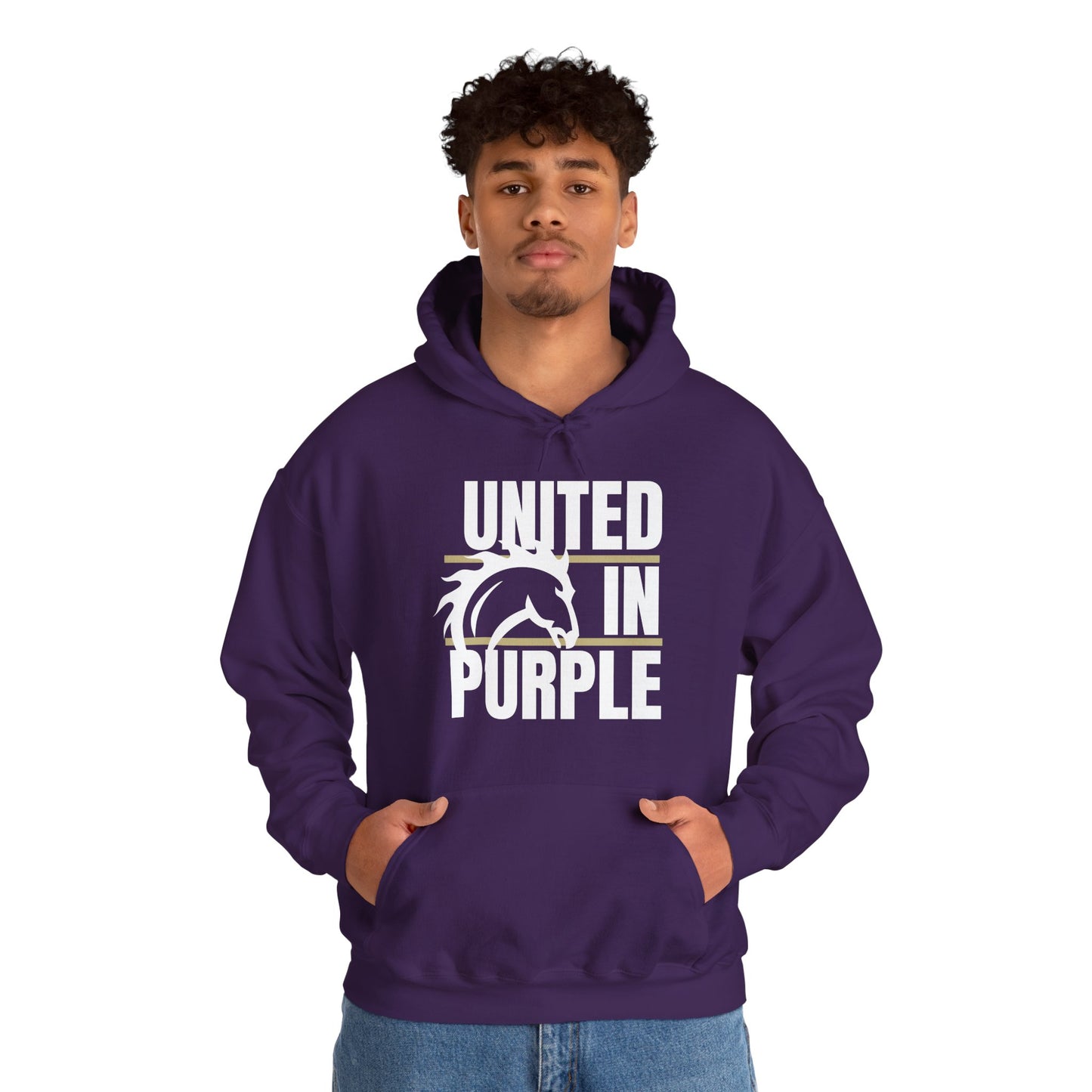 United In Purple Hoodie