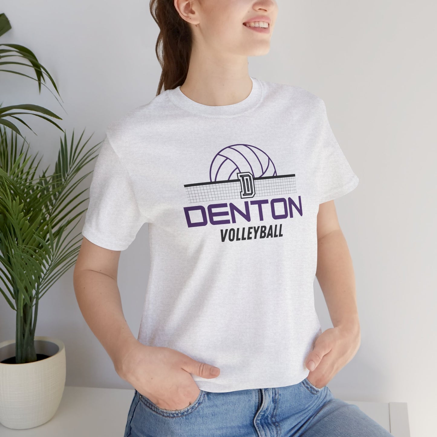 Denton Volleyball Net Tee - Bella Canvas