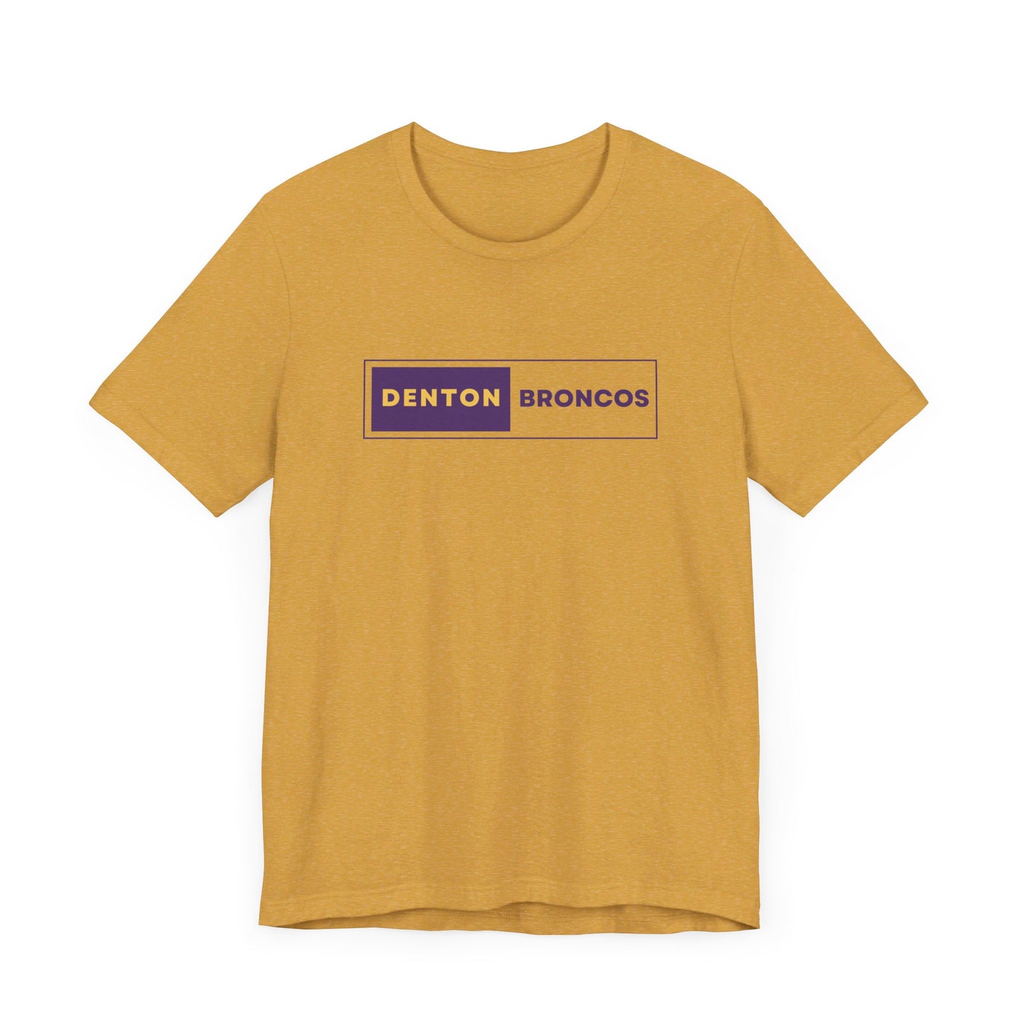 Denton Broncos Block Tee - Bella Canvas
