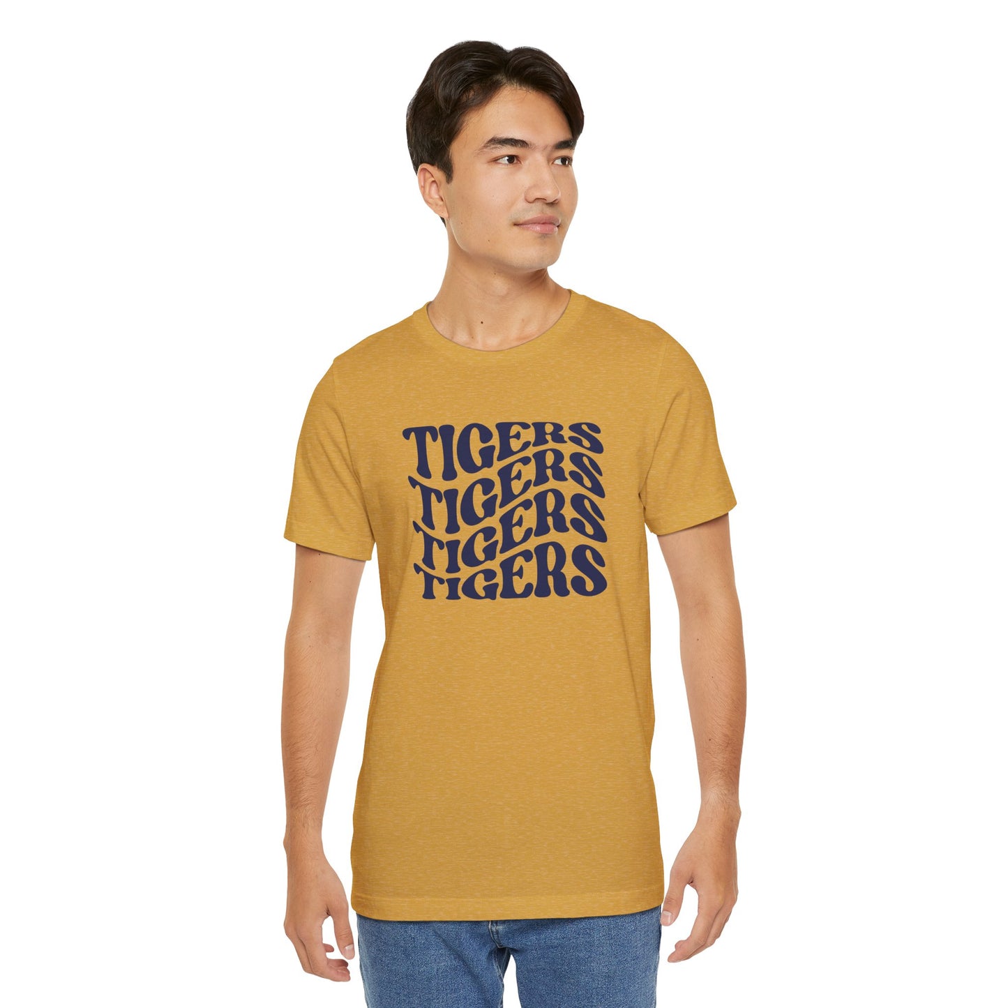 Tigers Wavy Tee - Bella Canvas