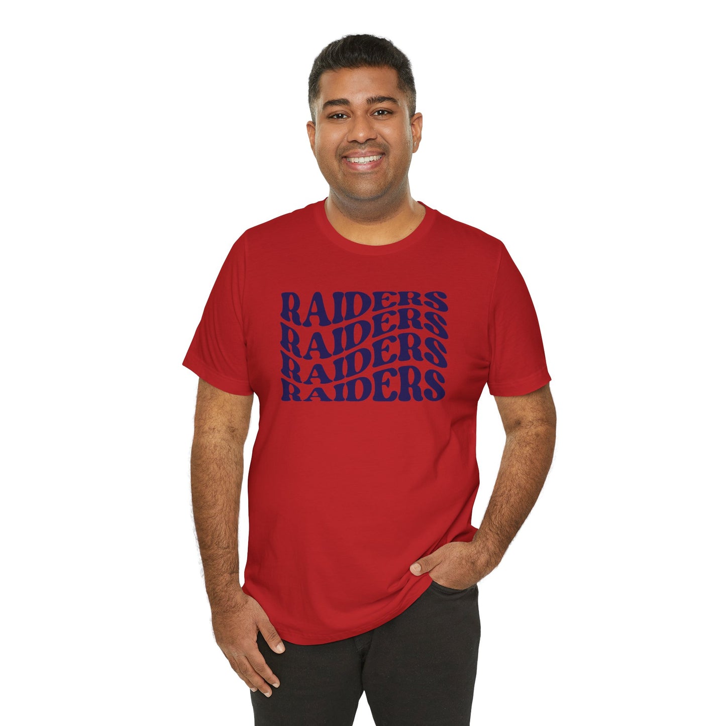 Raiders Wavy Tee - Bella Canvas