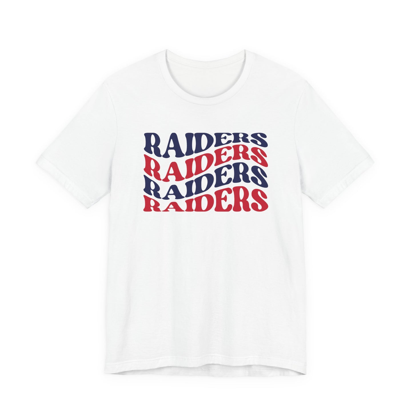 Raiders Wavy Tee - Bella Canvas