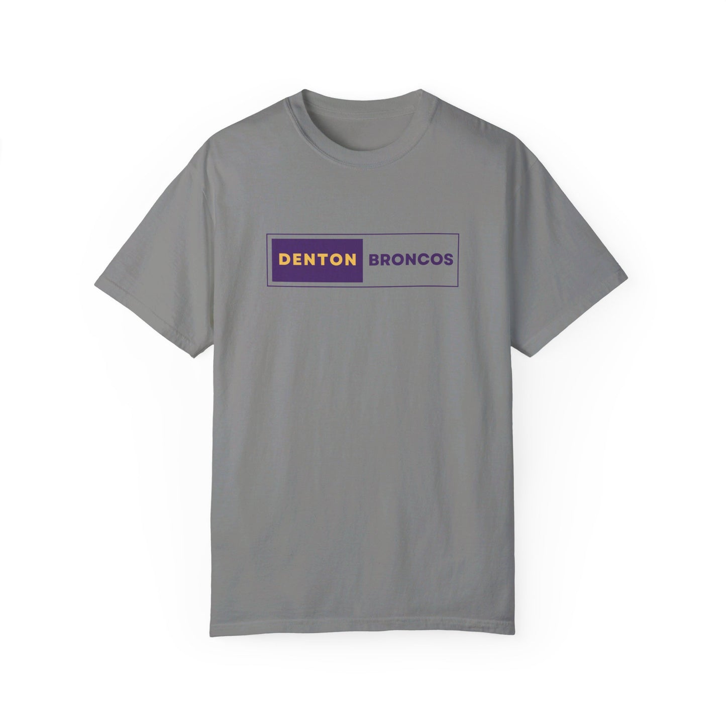 Denton Broncos Block Tee - Comfort Colors