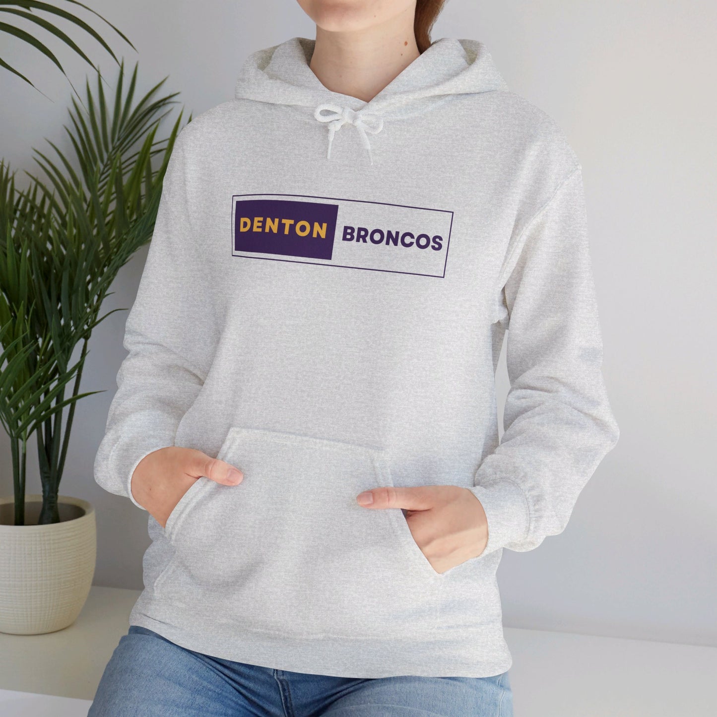 Denton Broncos Block Hoodie