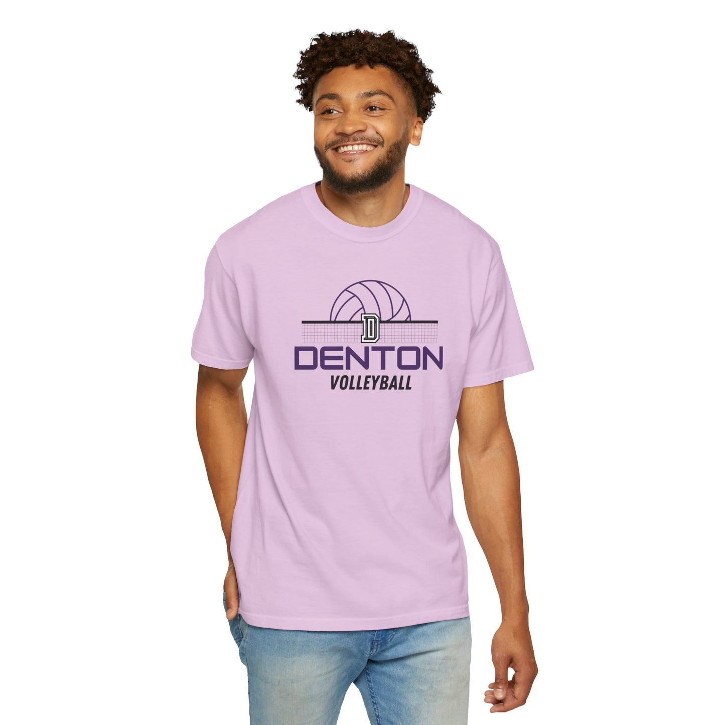 Denton Volleyball Net Tee - Comfort Colors