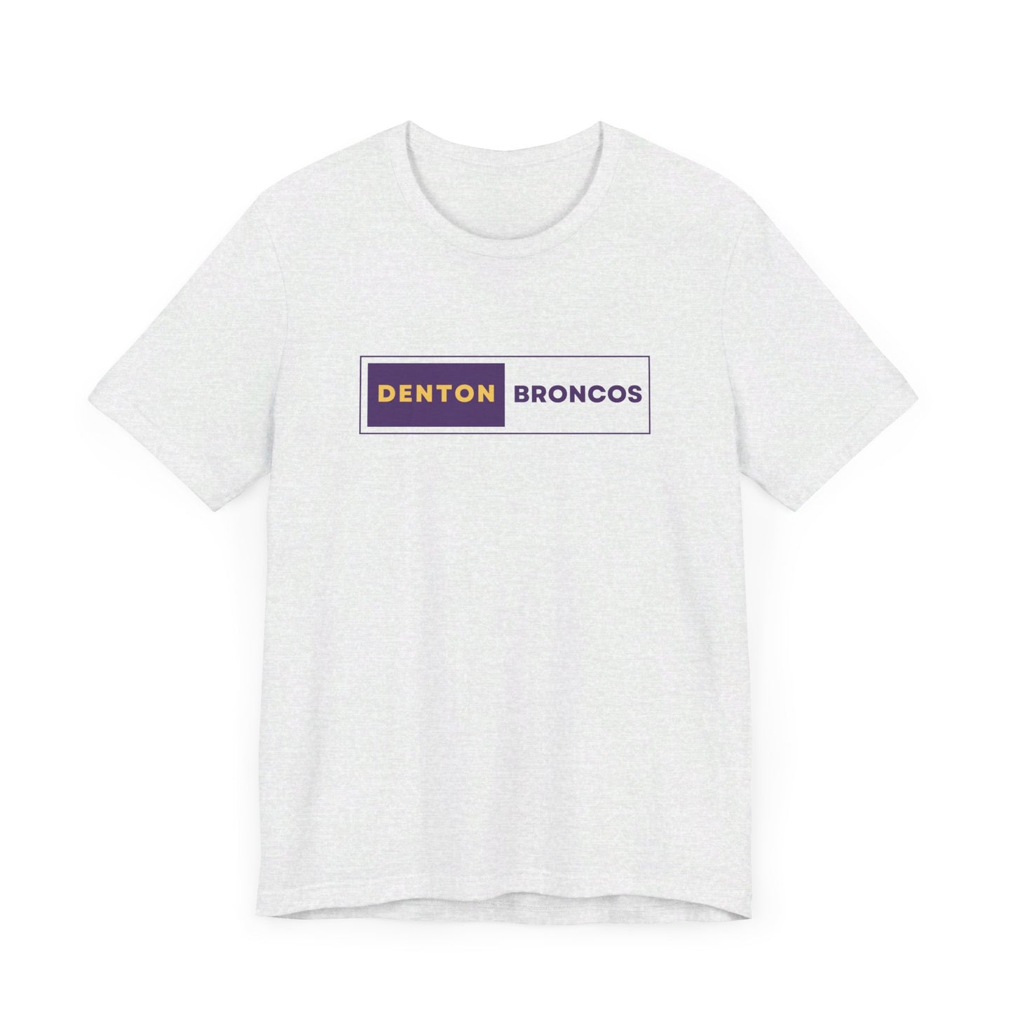Denton Broncos Block Tee - Bella Canvas