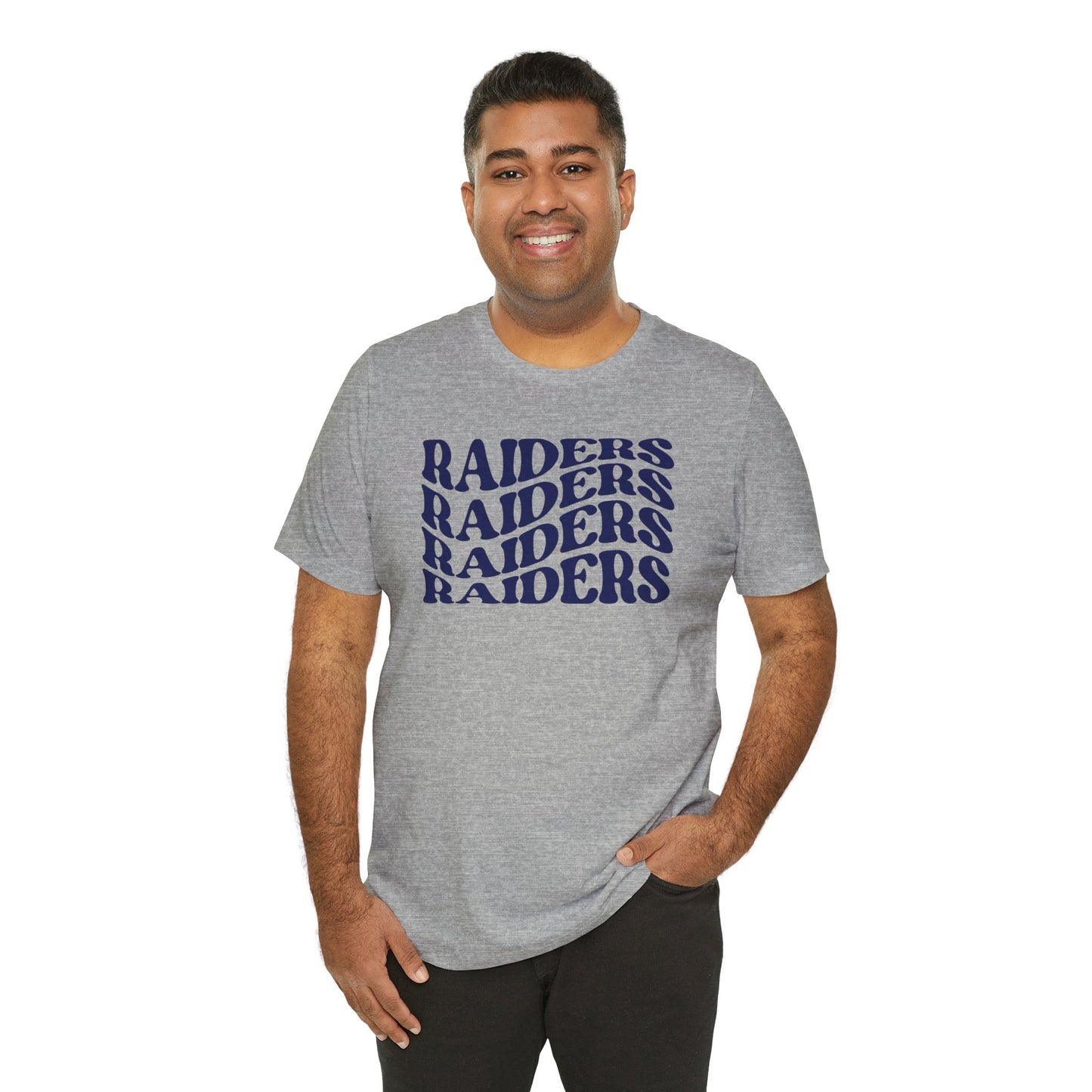 Raiders Wavy Tee - Bella Canvas