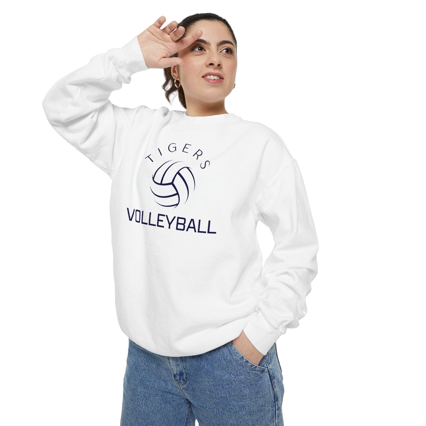 Premium Tigers Volleyball Sweatshirt - Comfort Colors