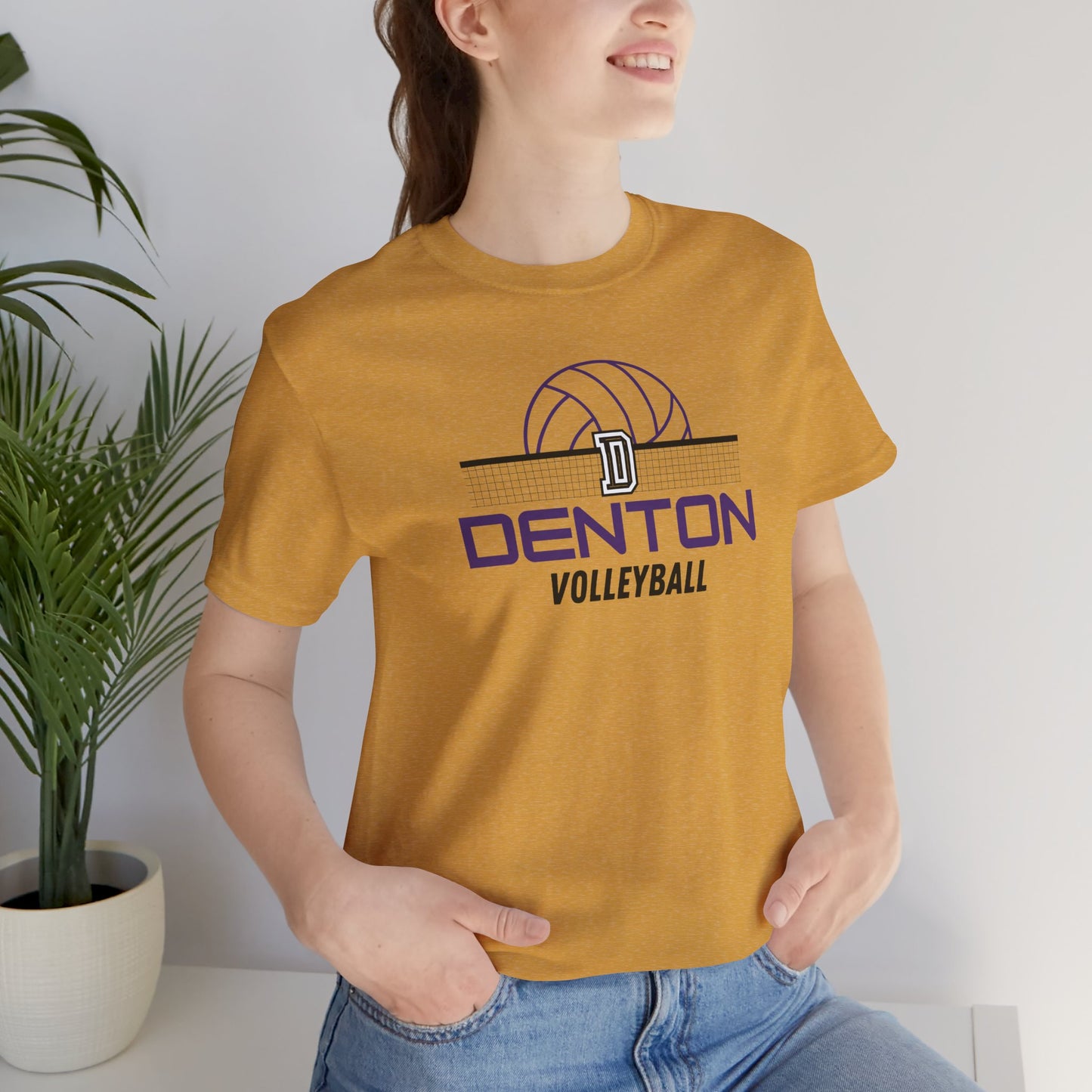 Denton Volleyball Net Tee - Bella Canvas