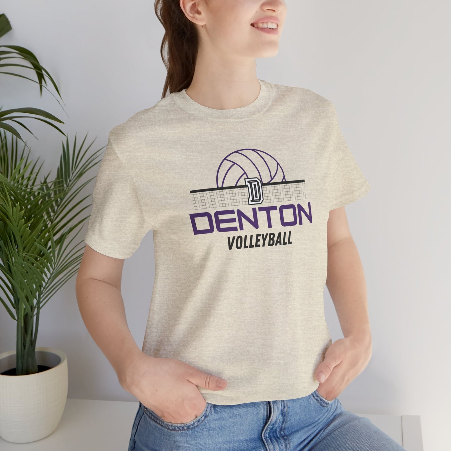 Denton Volleyball Net Tee - Bella Canvas