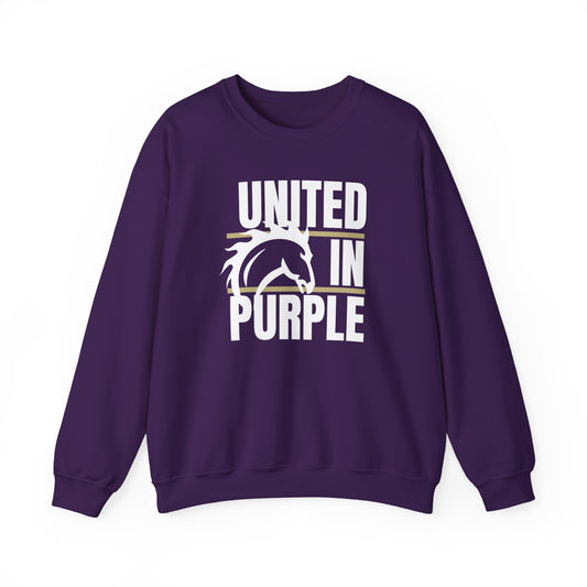 United in Purple Sweatshirt