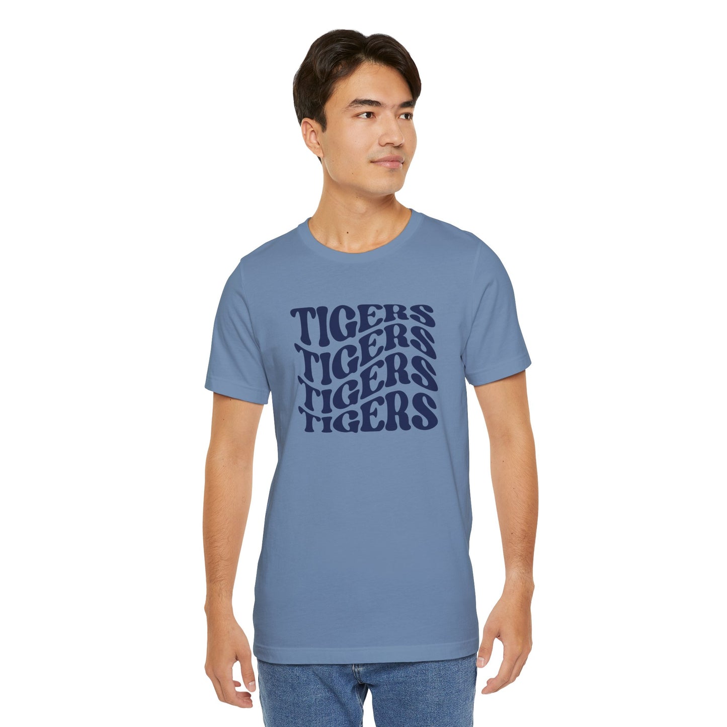 Tigers Wavy Tee - Bella Canvas