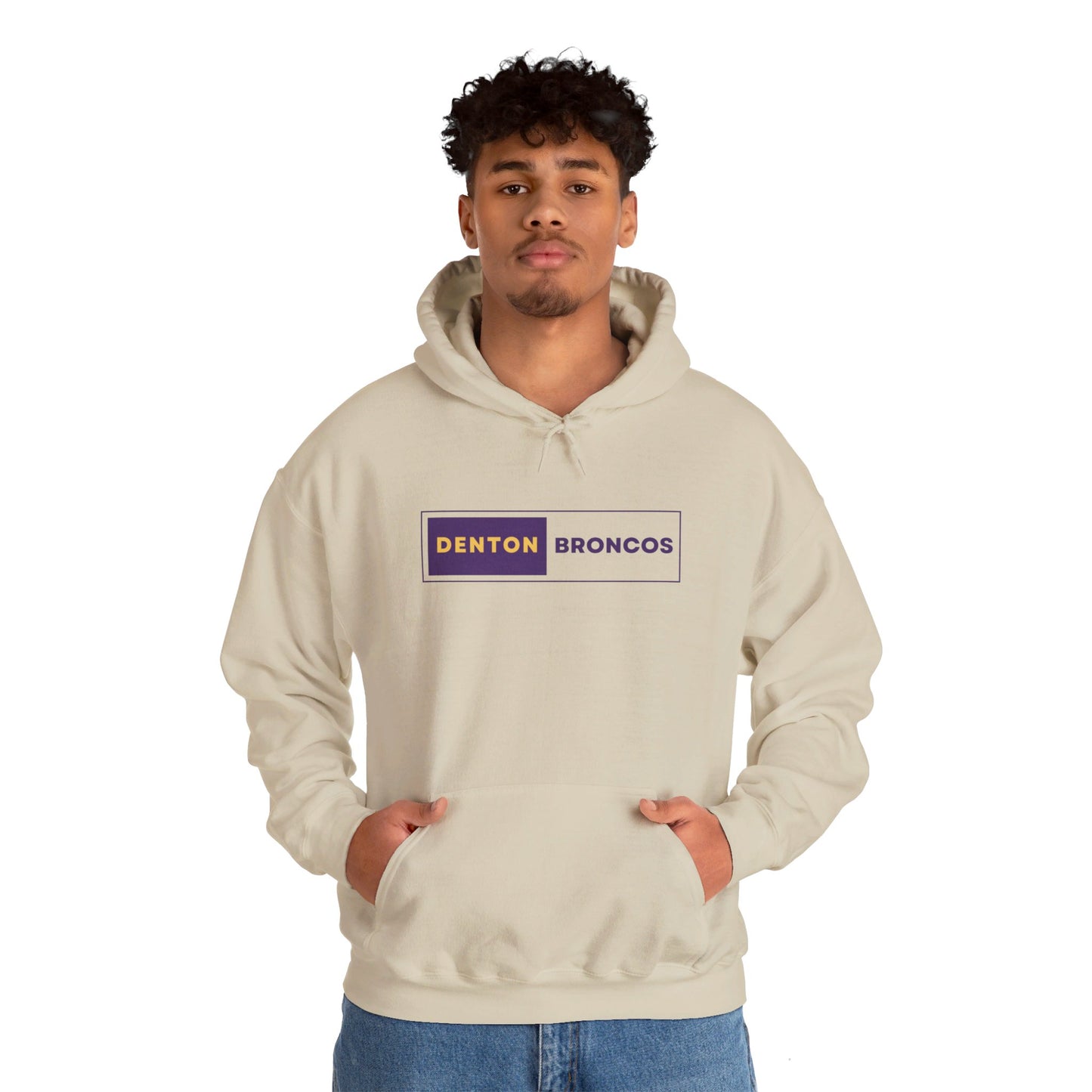 Denton Broncos Block Hoodie