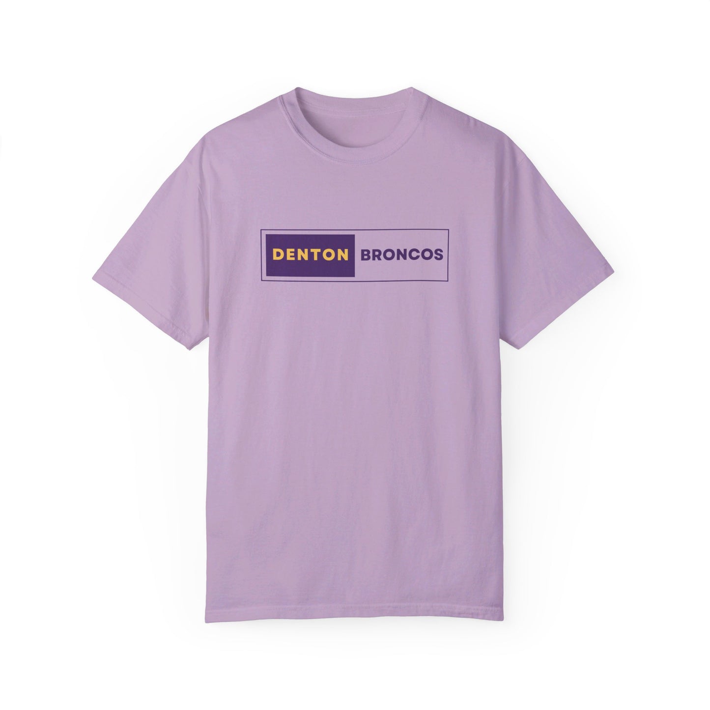 Denton Broncos Block Tee - Comfort Colors